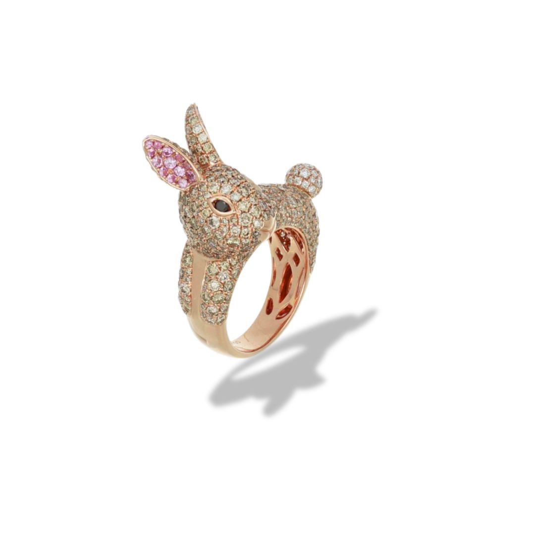 Champagne Bunny Mini Muse Ring