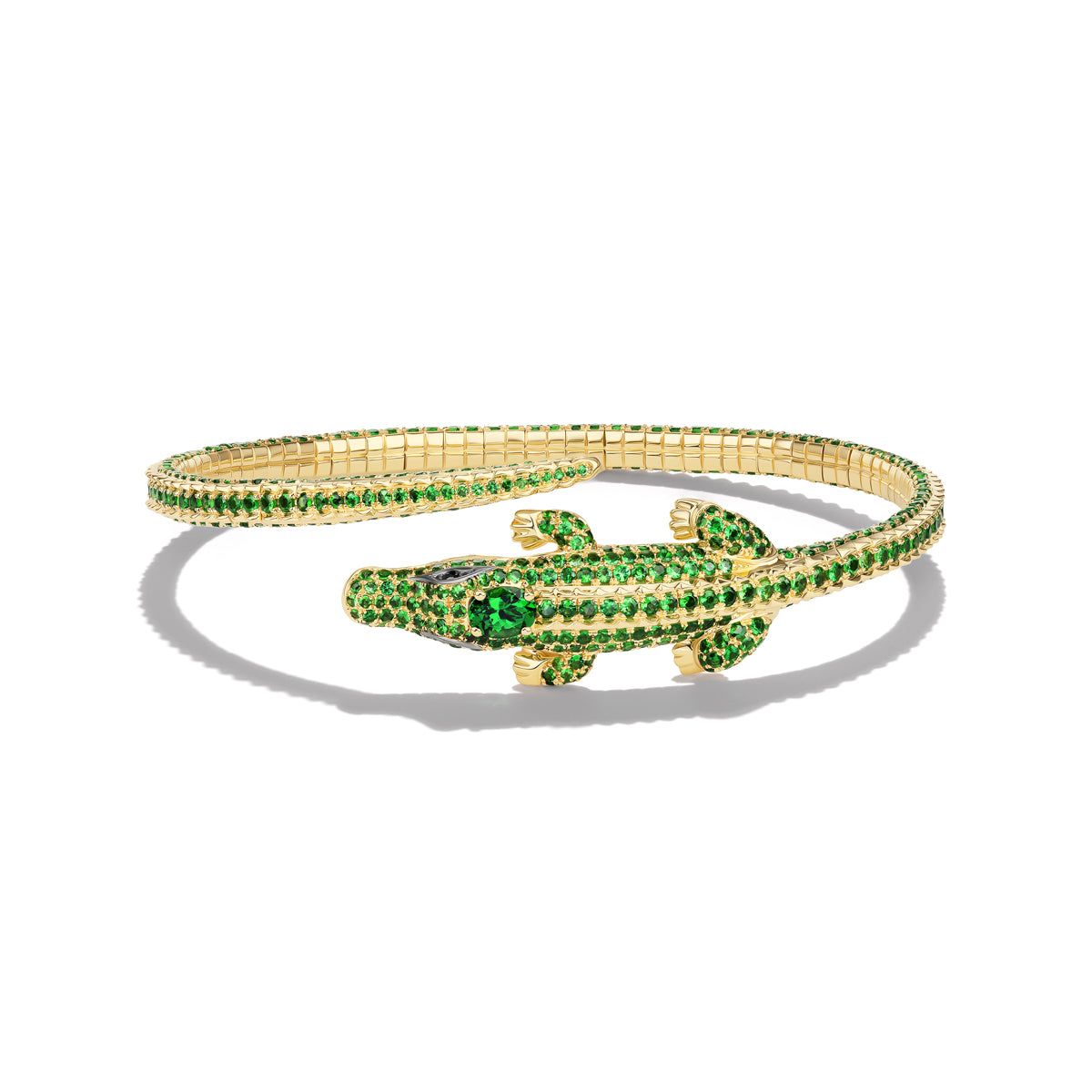 Tsavorite Alligator Bangle