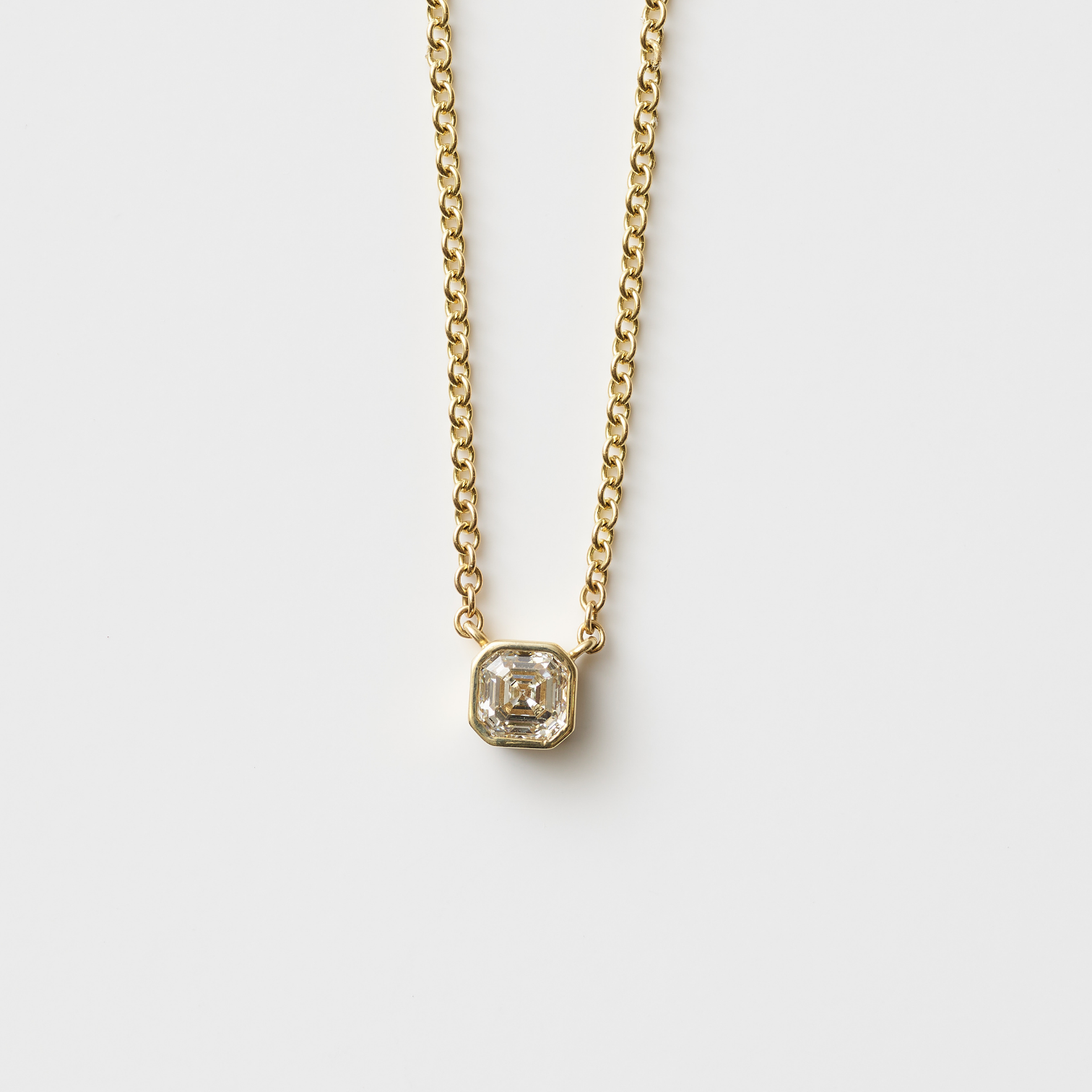 Petite Dahlia Asscher  Necklace
