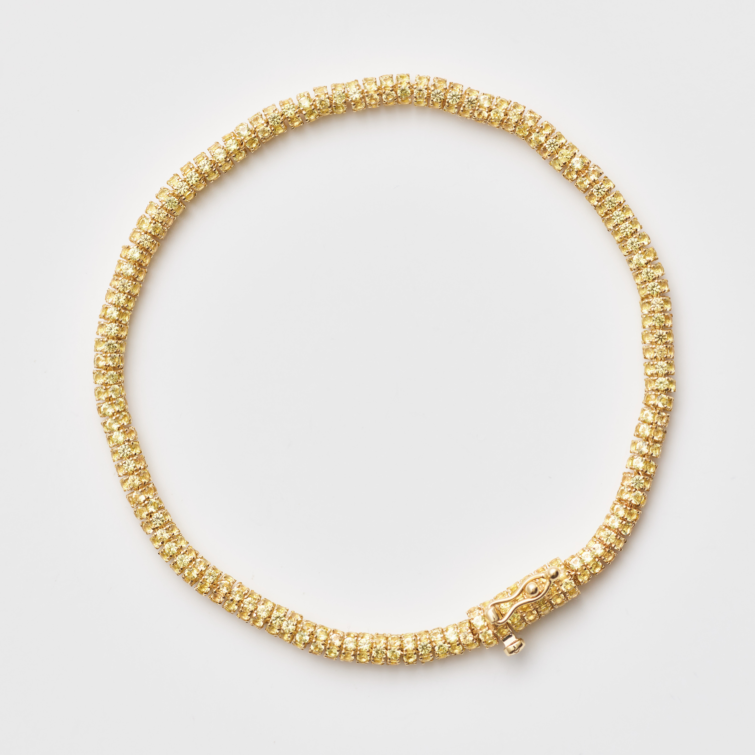 Yellow Sapphire Rondel Bracelet