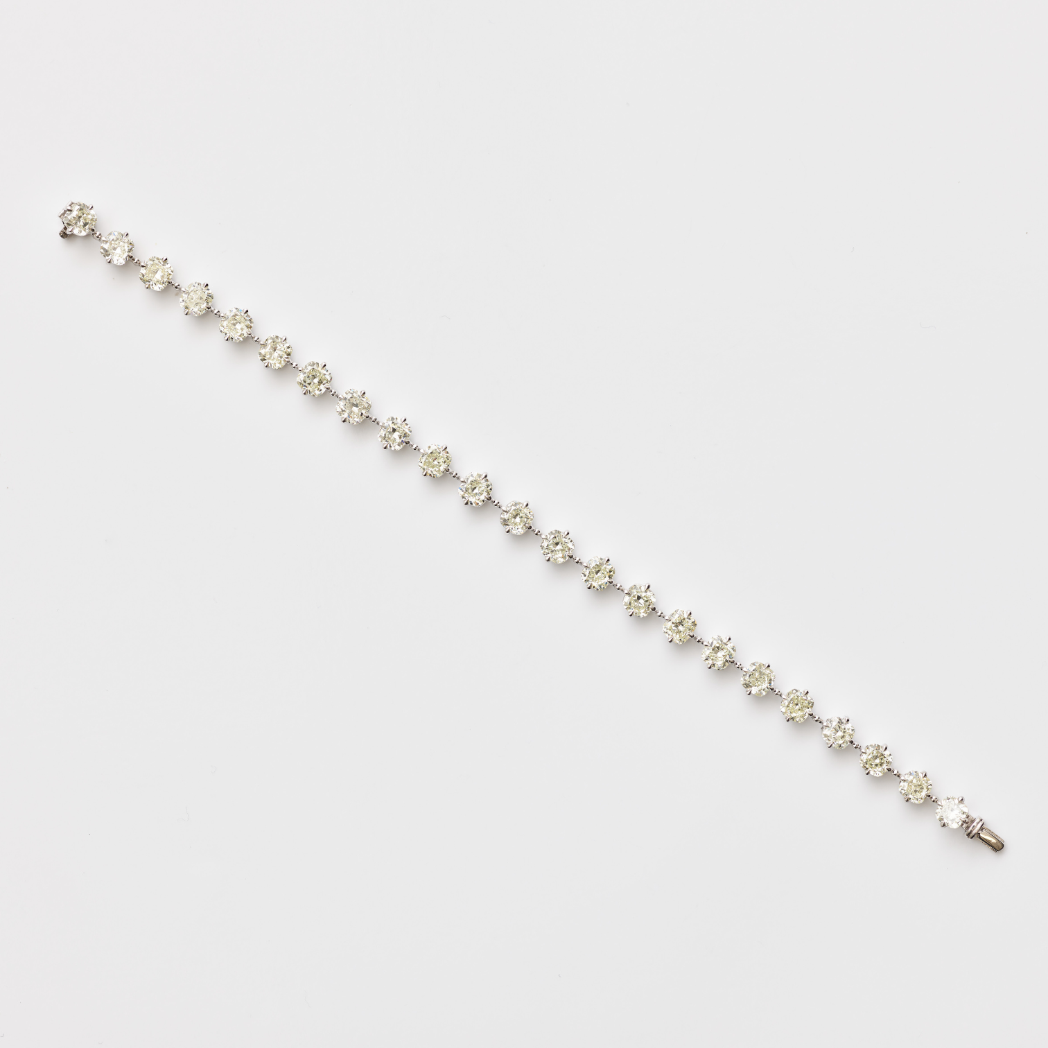 Floating Cushion Diamond Bracelet