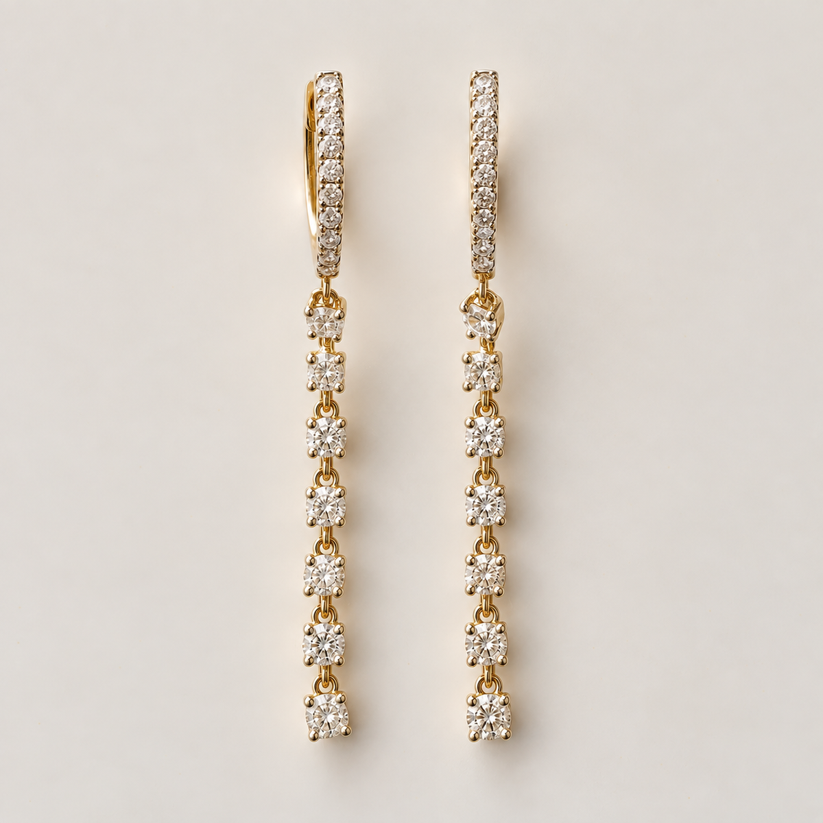 Diamond-Set Line Drops