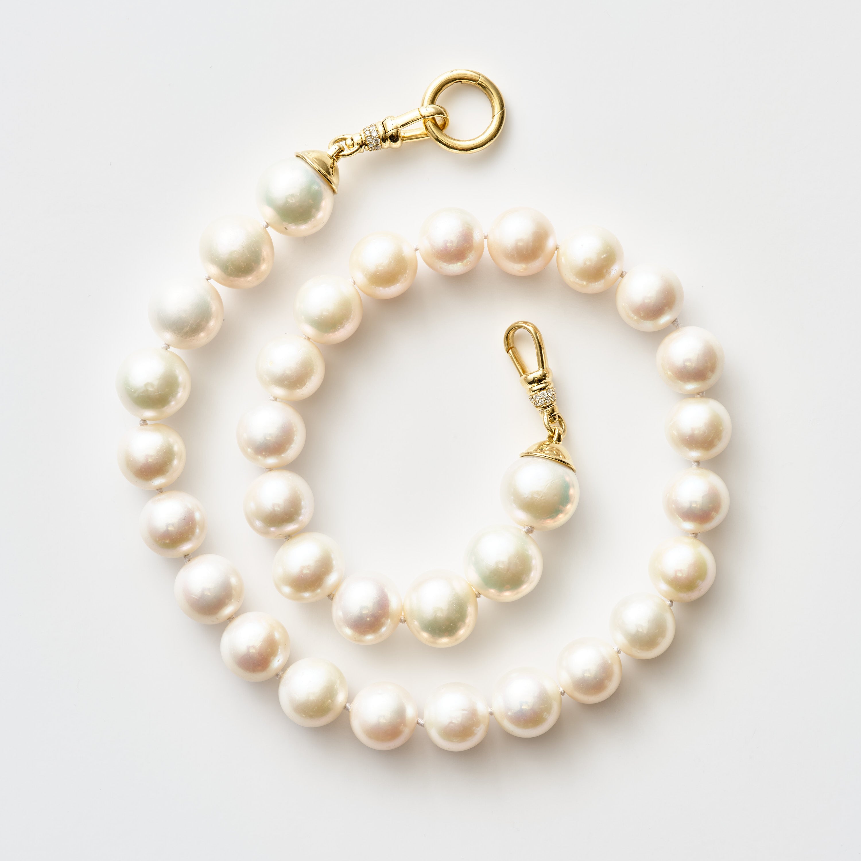 Akoya Graduated Jumbo Pearl Necklace