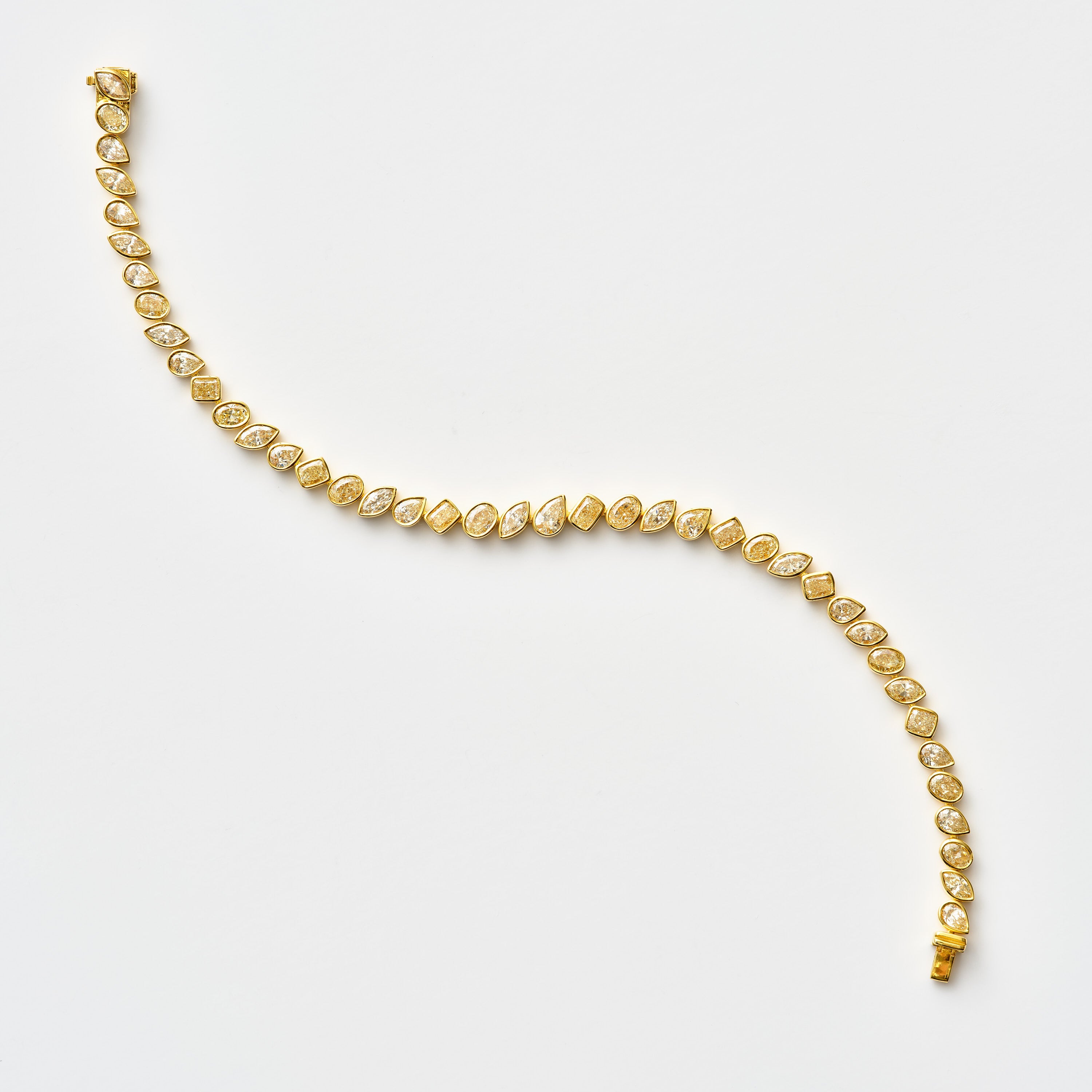 Mixed Diamond Bezel Bracelet