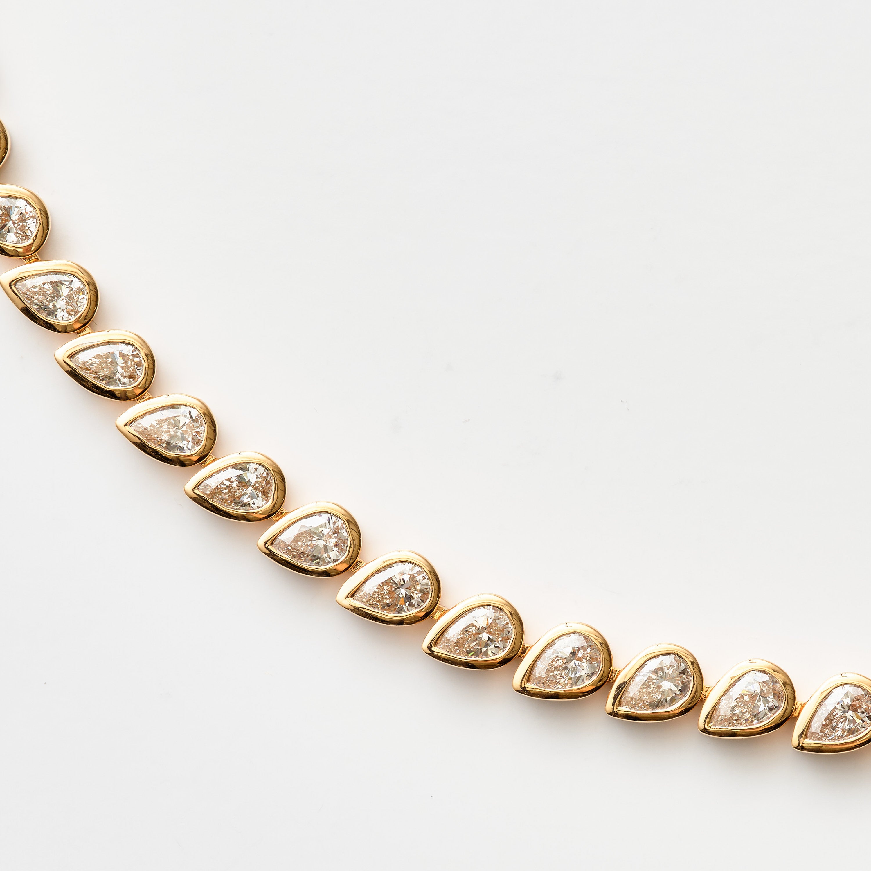 Pear Diamond Bezel Bracelet