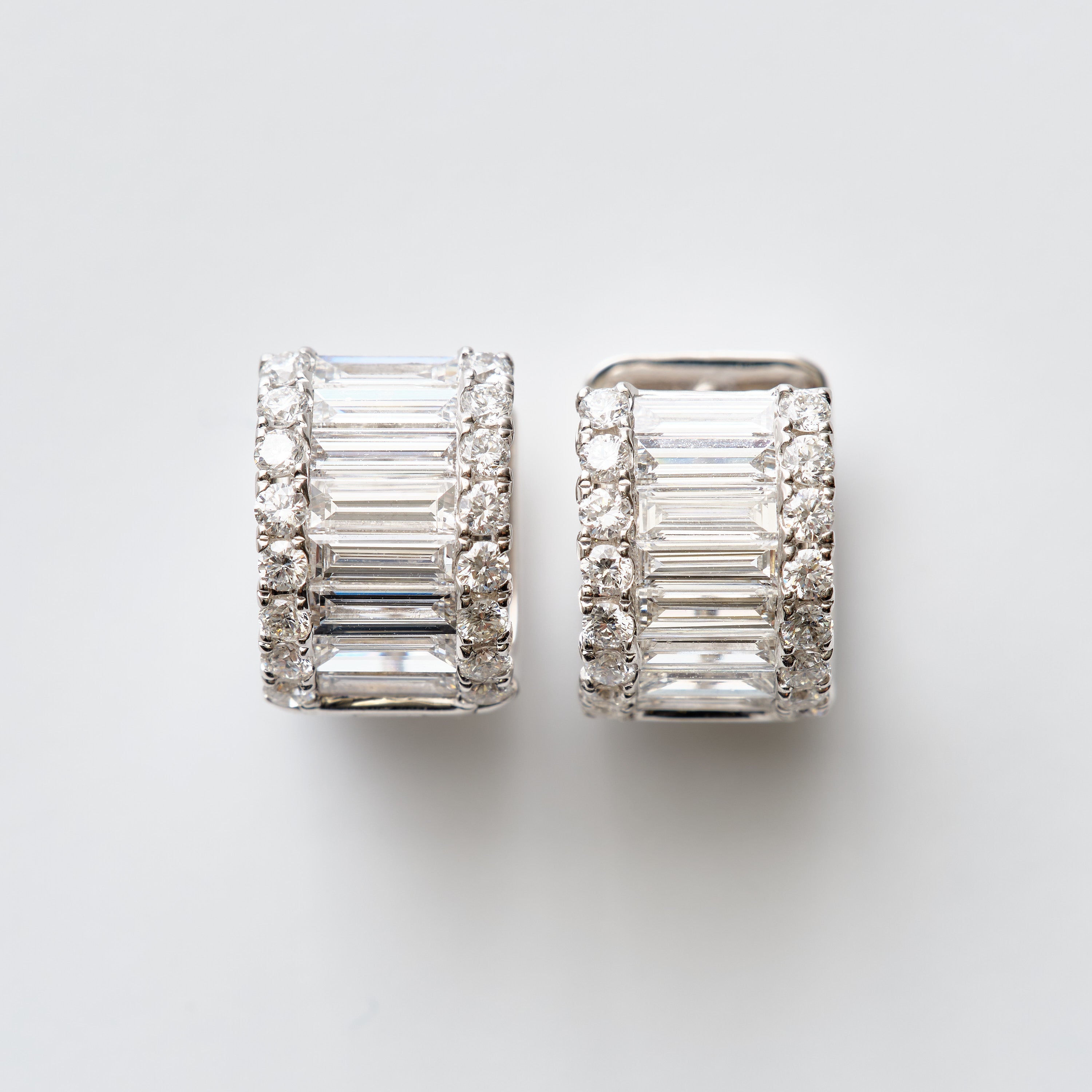 Channel-Set Baguette Huggies