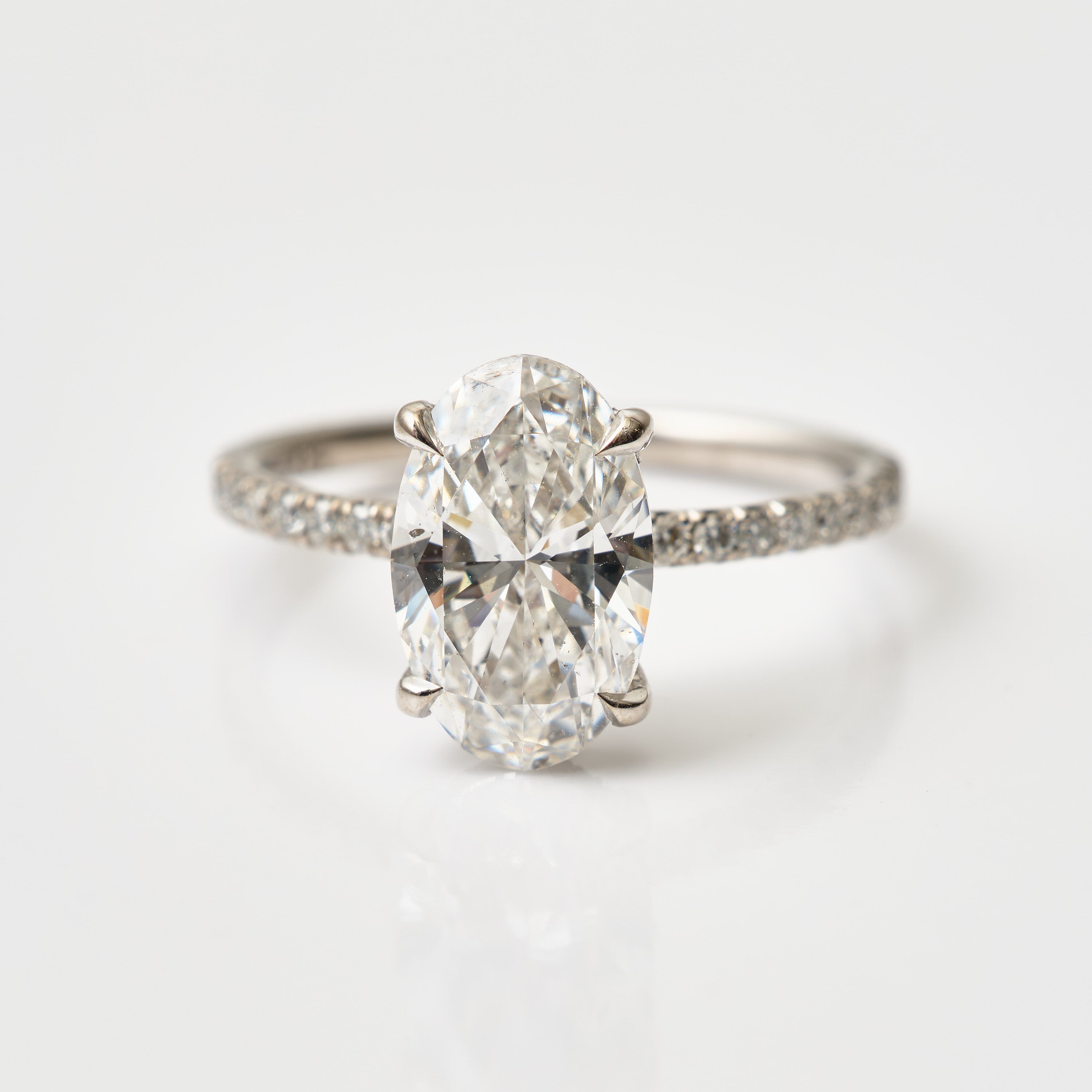 Signature Solitaire Micro-Pavé Engagement Ring