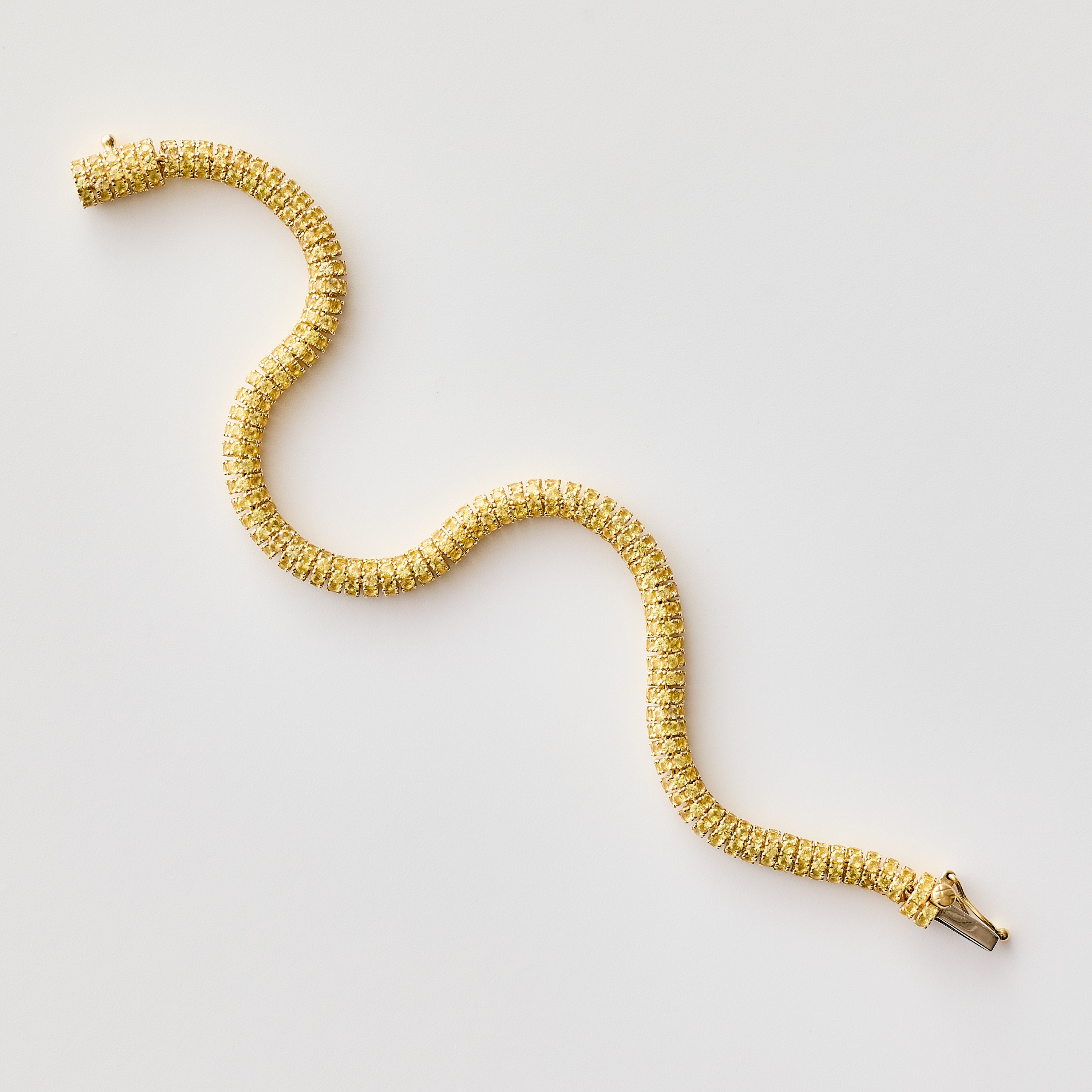Yellow Sapphire Grand Rondel Bracelet