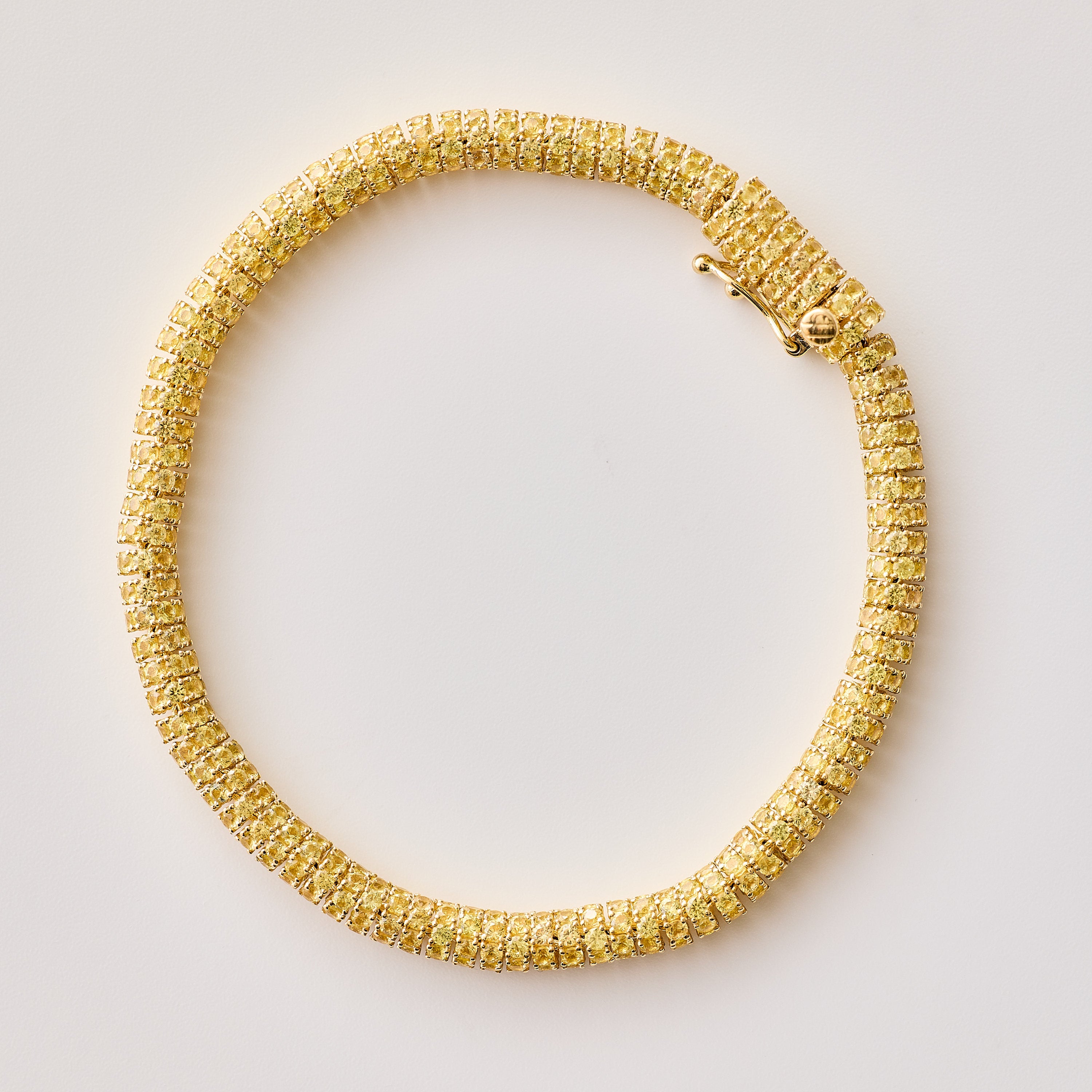 Yellow Sapphire Grand Rondel Bracelet