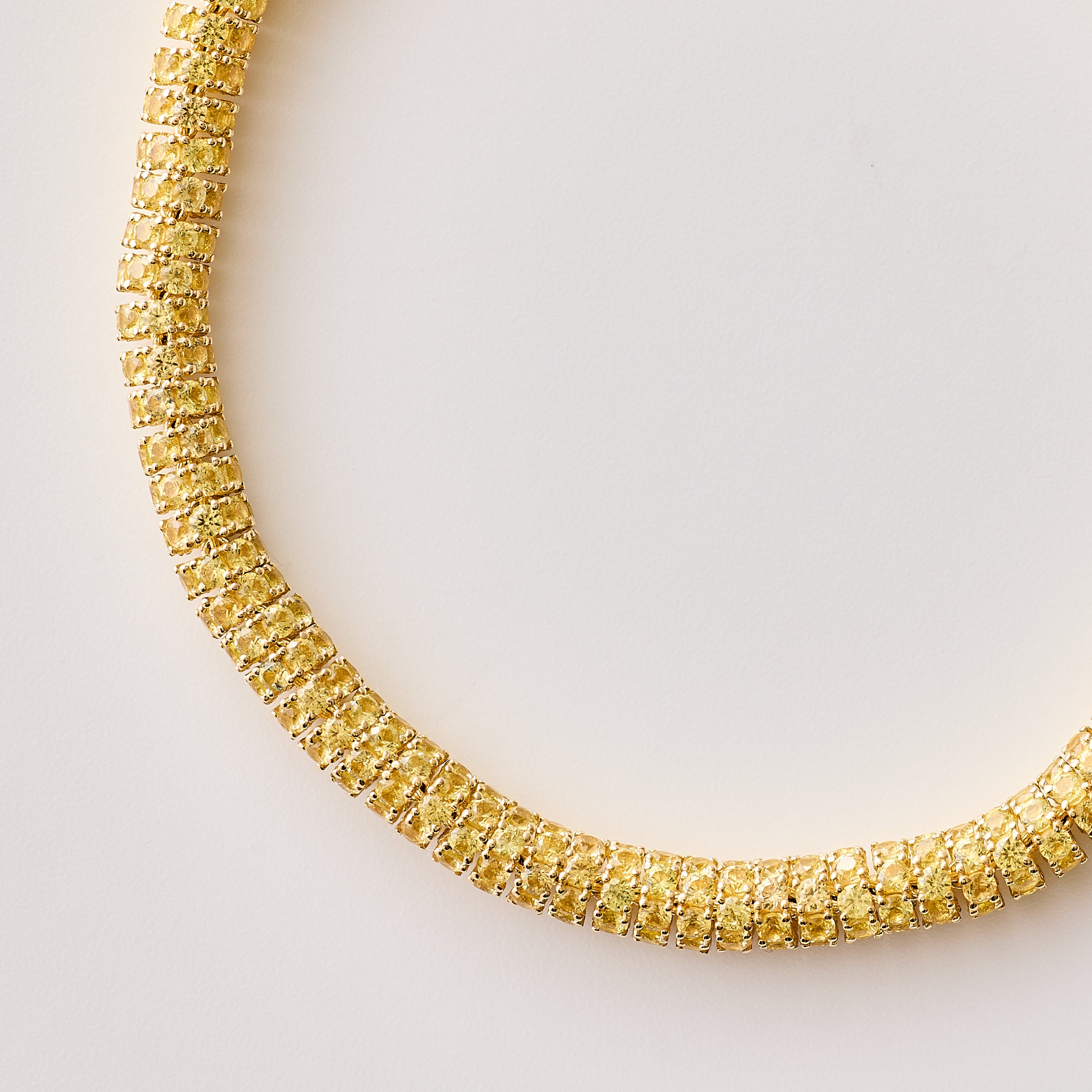 Yellow Sapphire Grand Rondel Bracelet