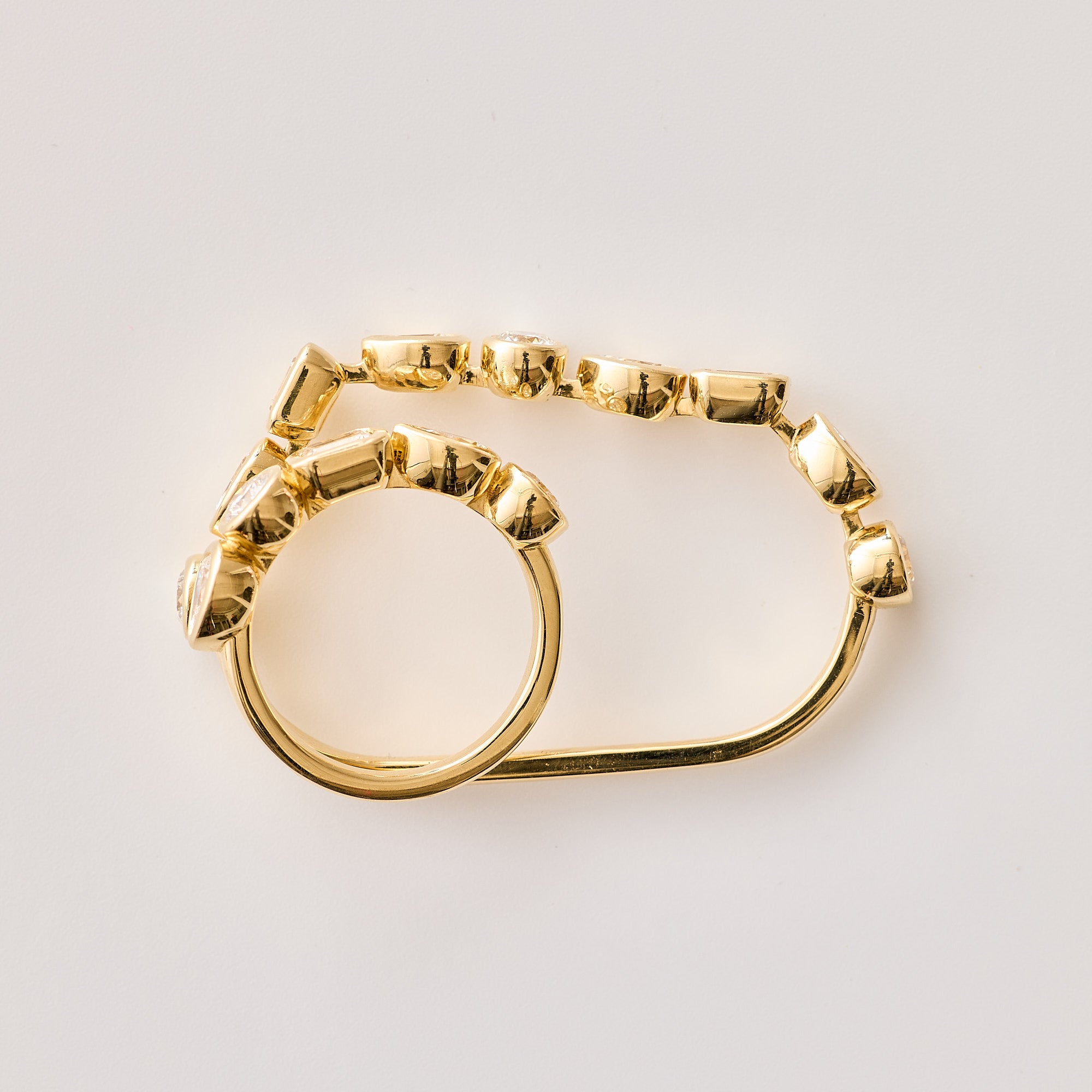 Multi-Shape Flexi Double Finger Ring