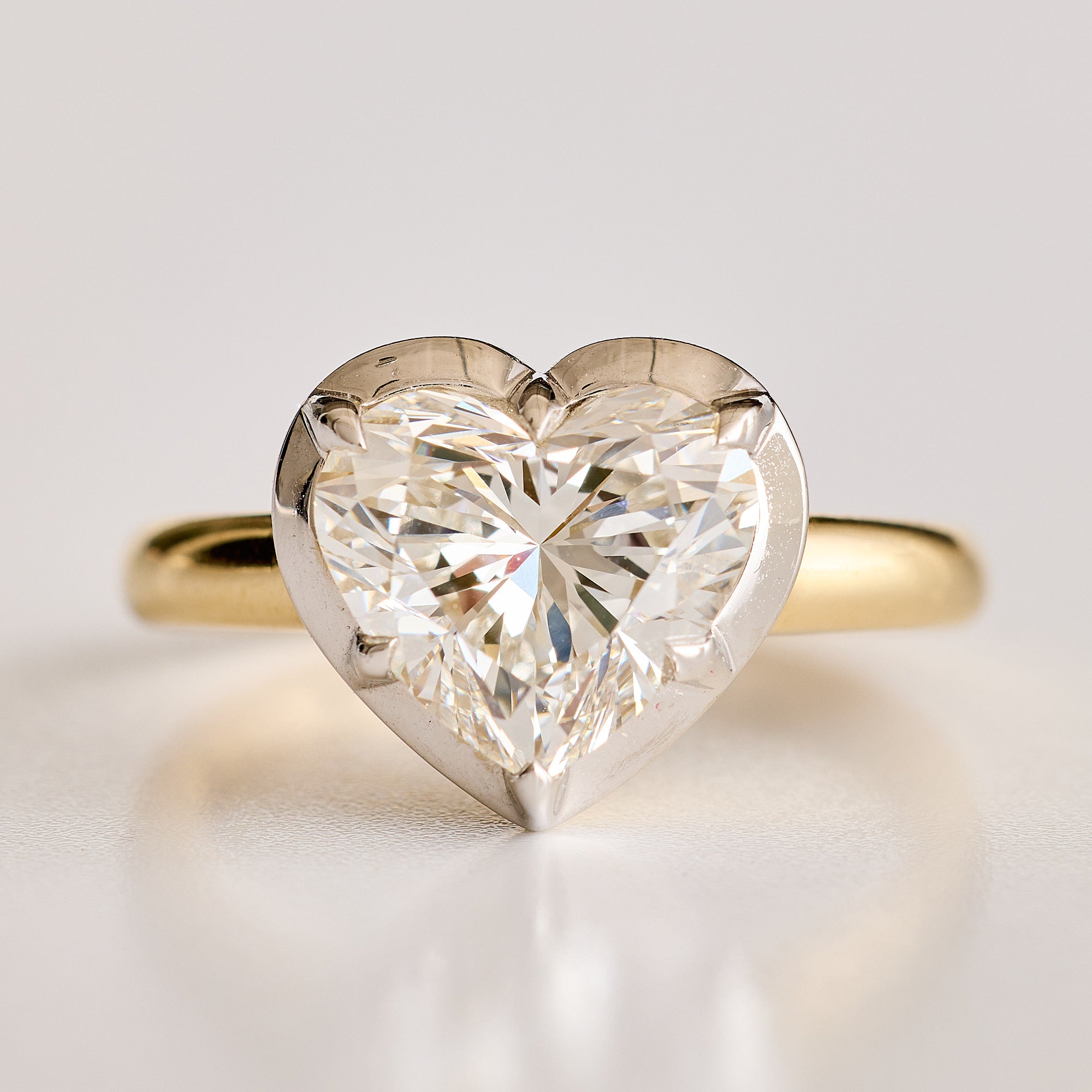 Collet-Set Engagement Ring