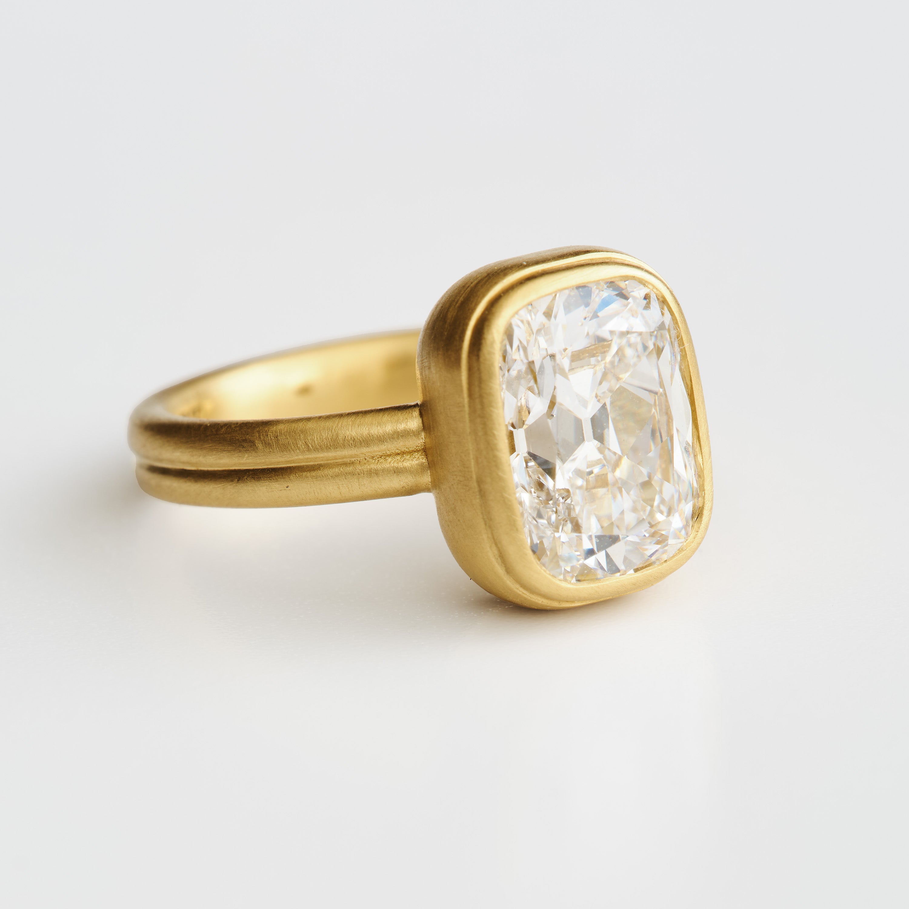 Bezel Diamond Engagement Ring