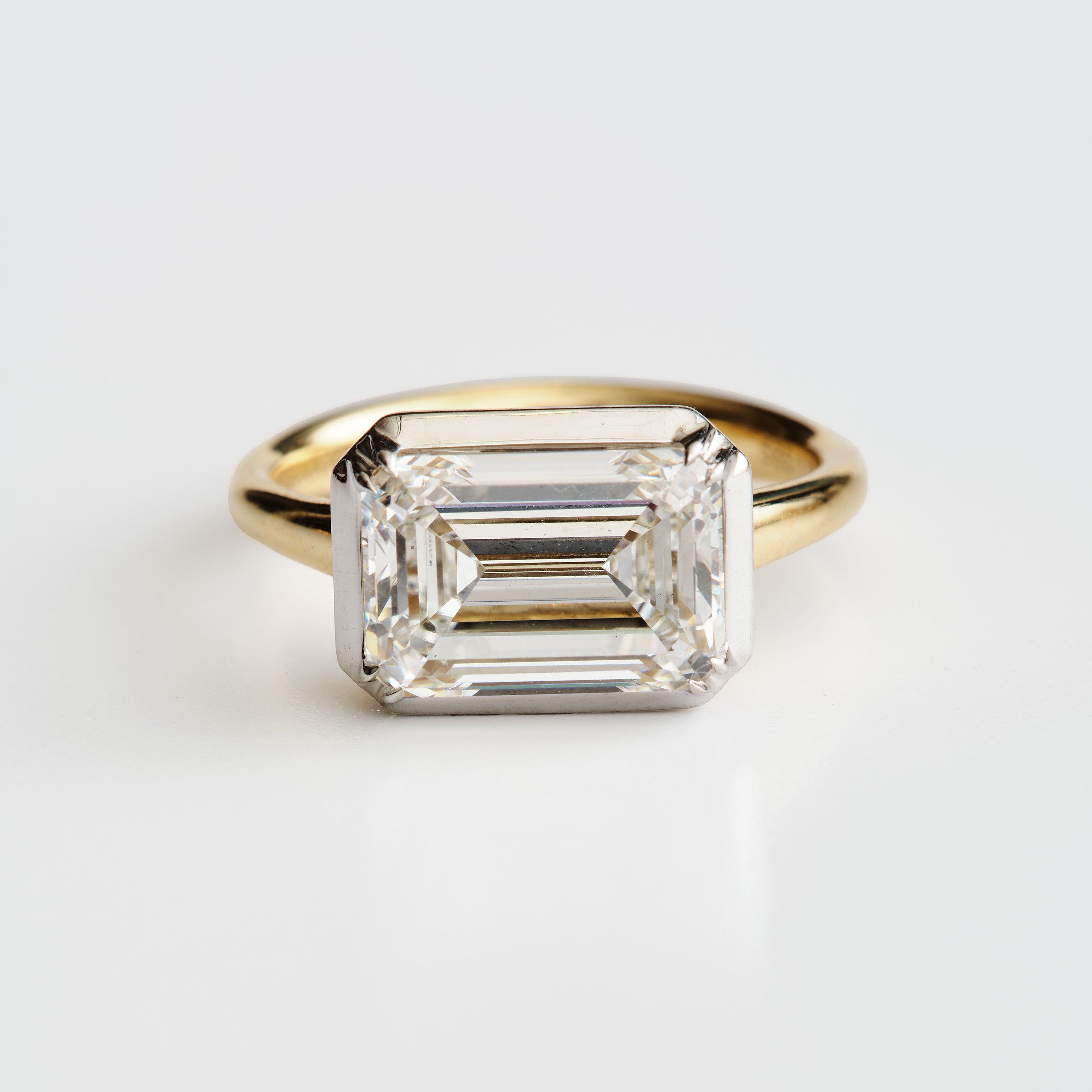 Collet-Set Engagement Ring