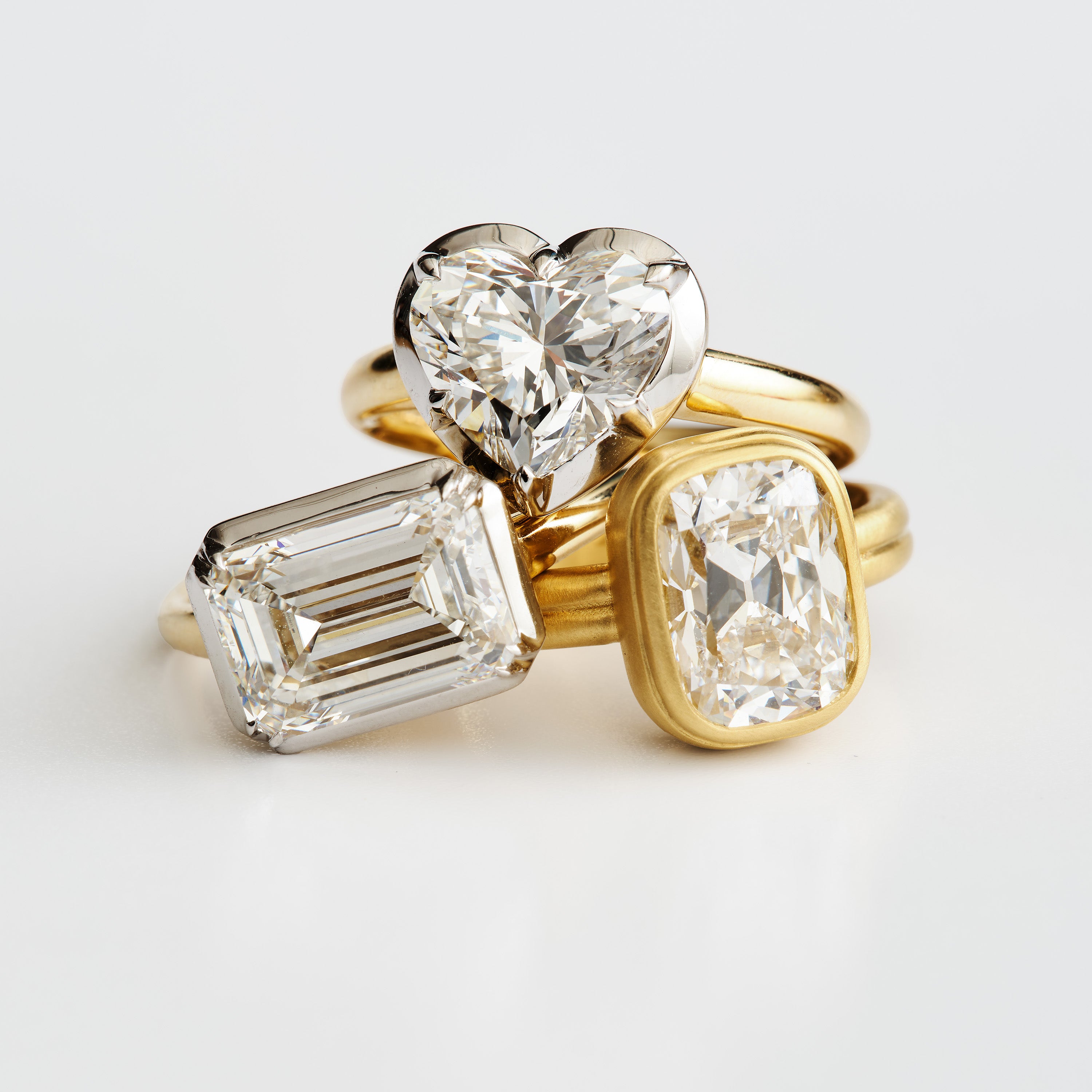 Collet-Set Engagement Ring