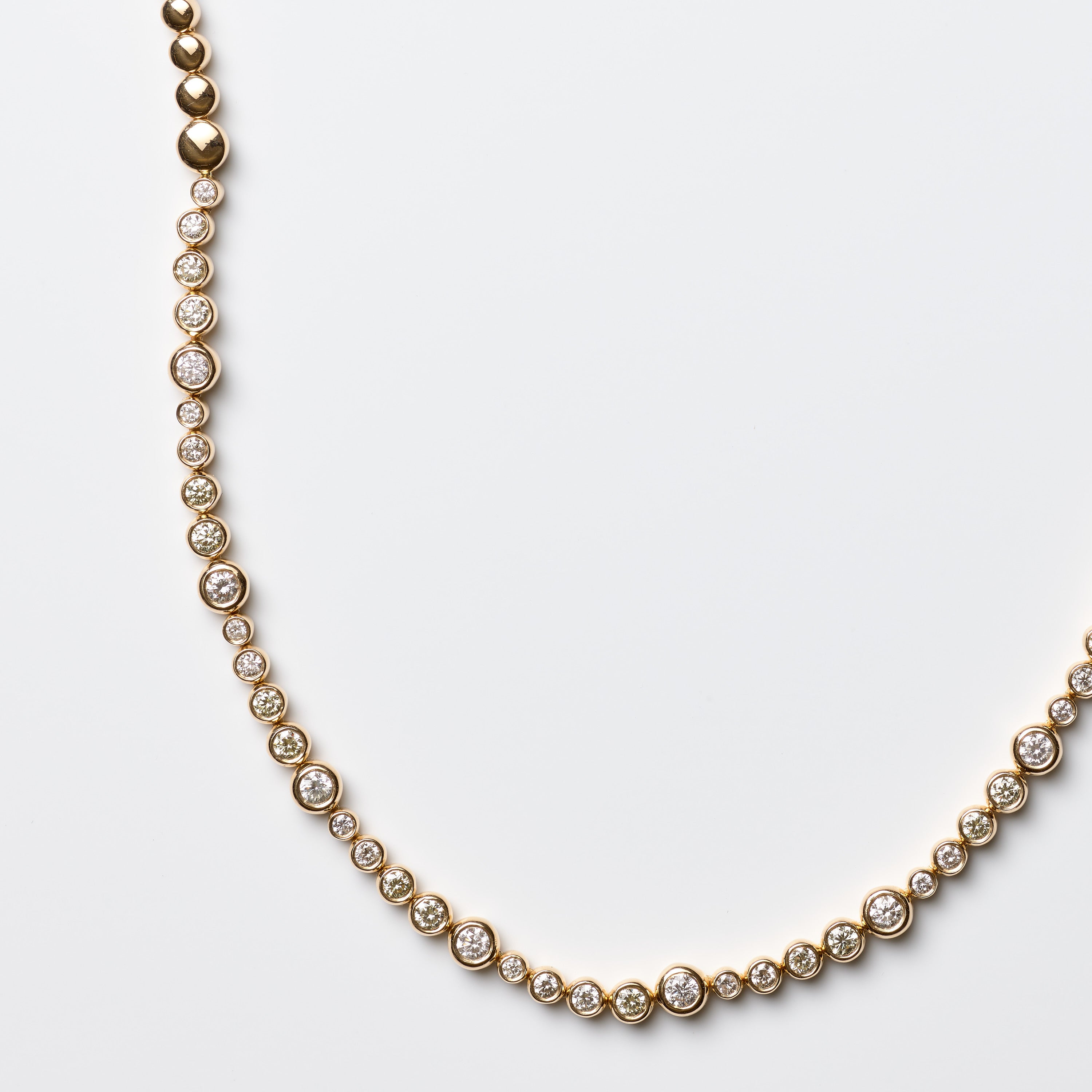 Bezel Tennis Necklace