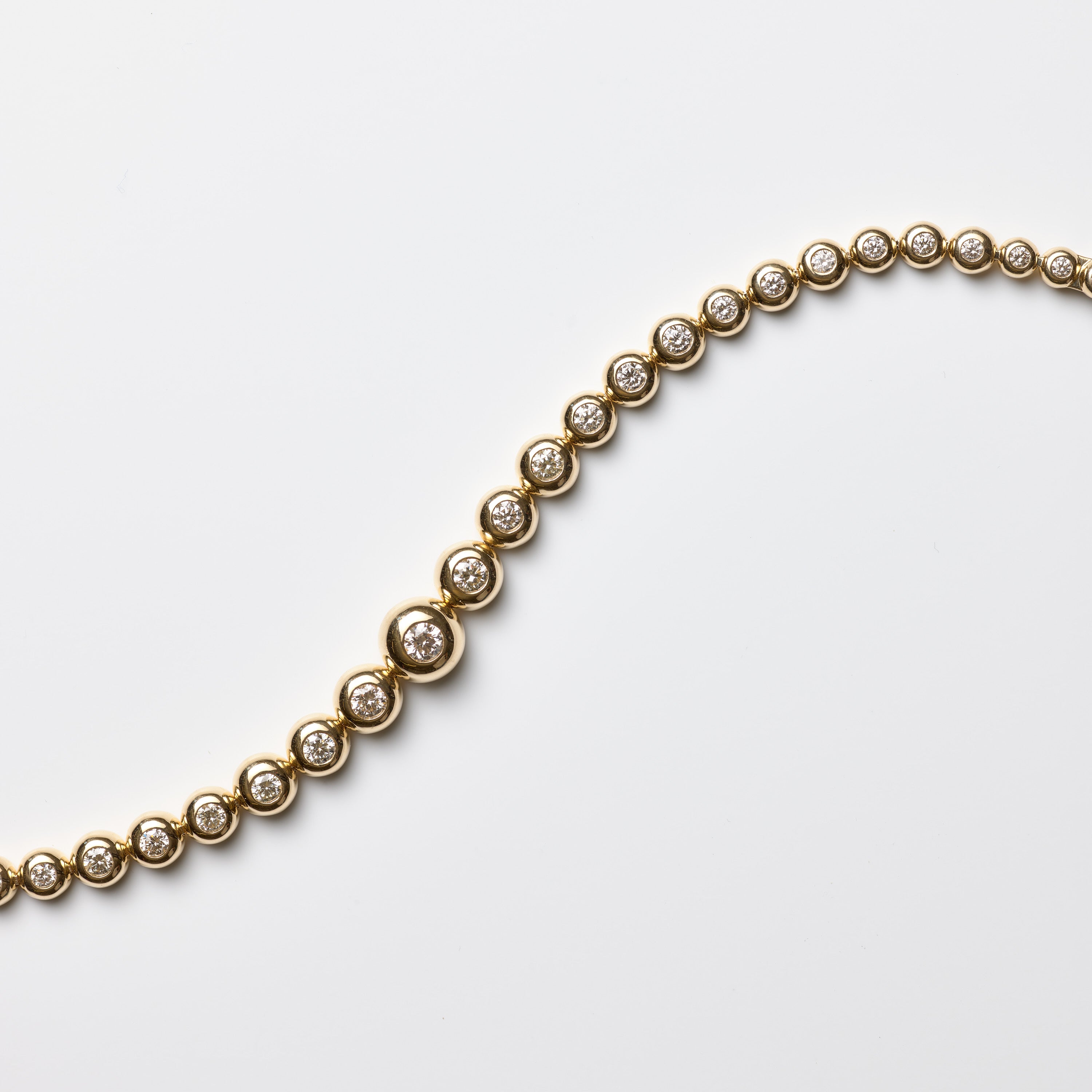 Bubble Diamond Tennis Bracelet
