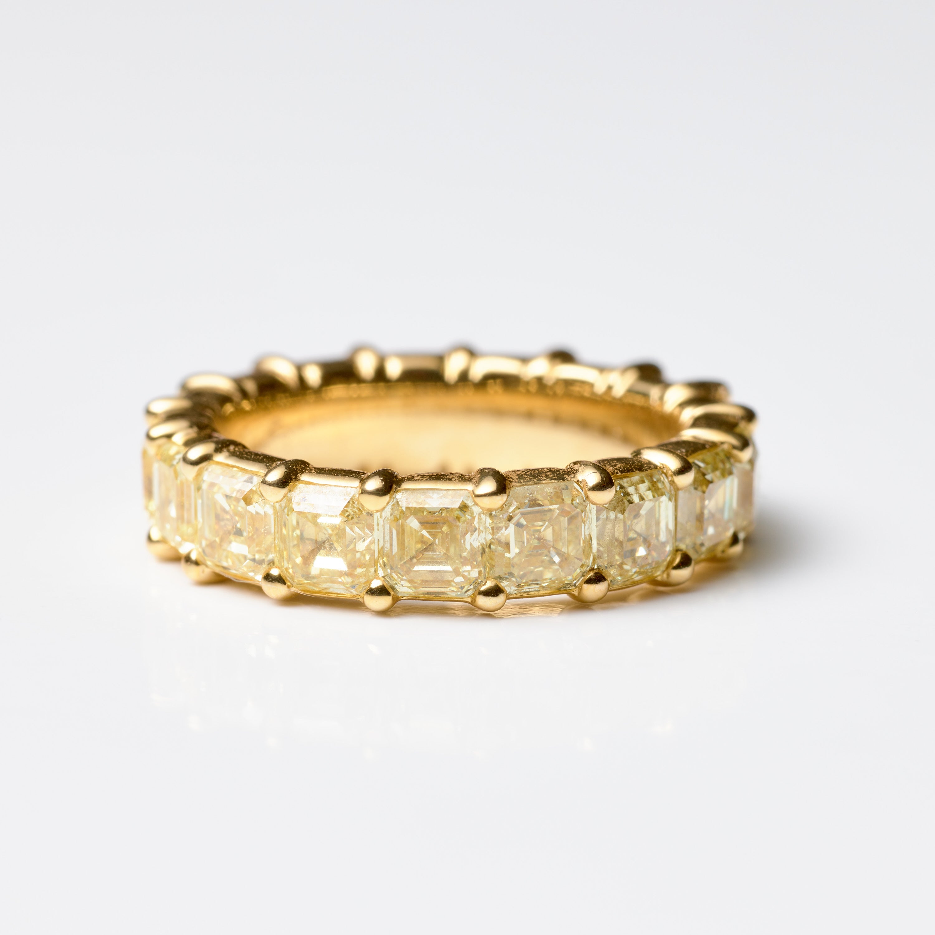 Fancy Yellow Ascher Eternity Band