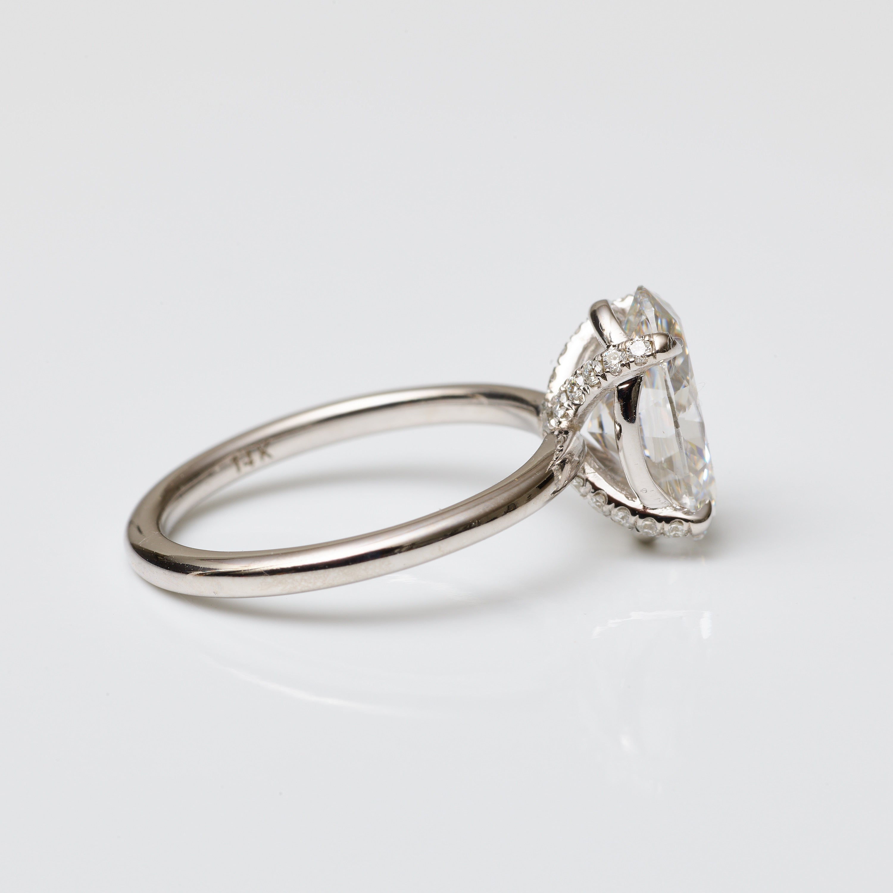 Oval Lab Diamond Solitaire Ring