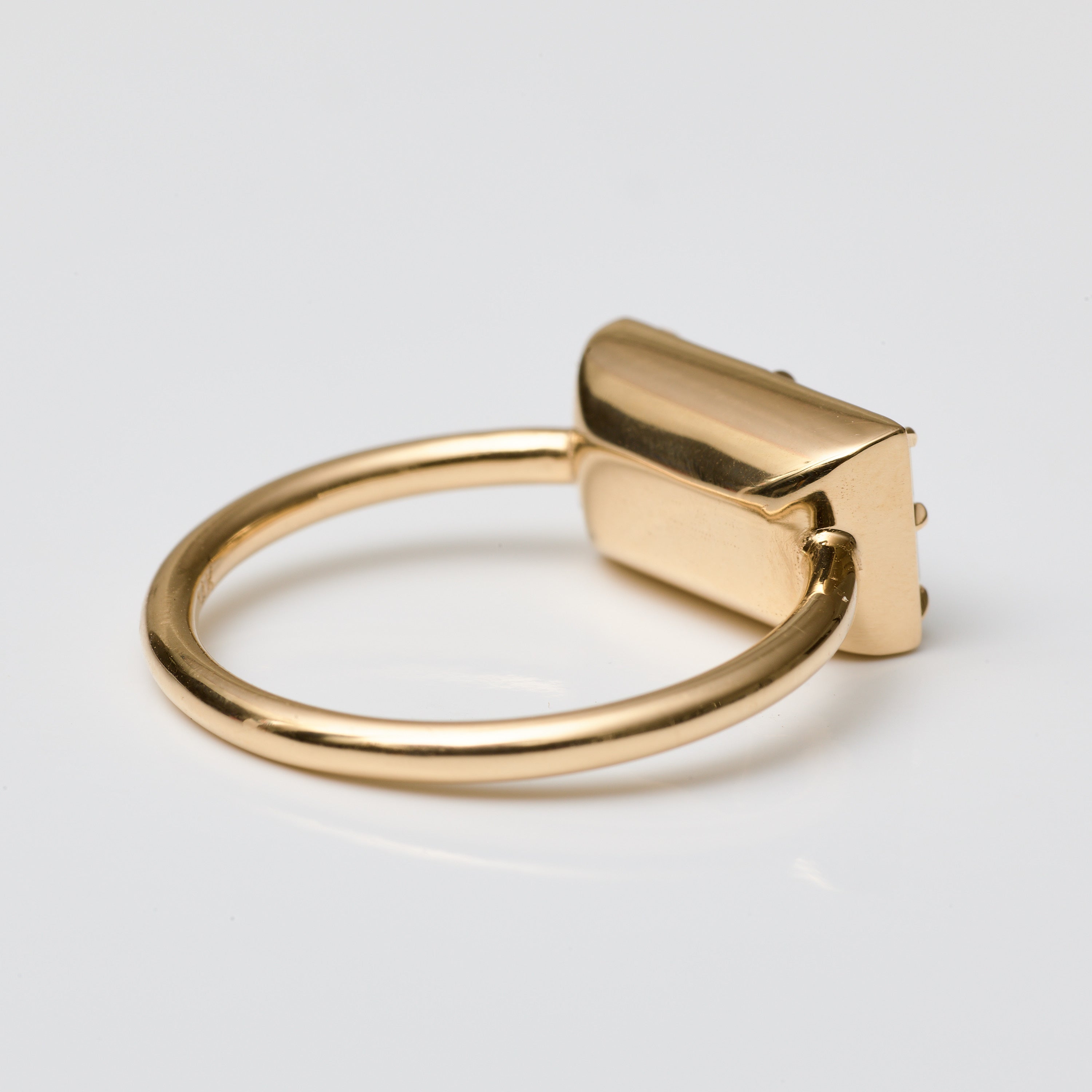 Baguette Lab Diamond Collet-Set Ring