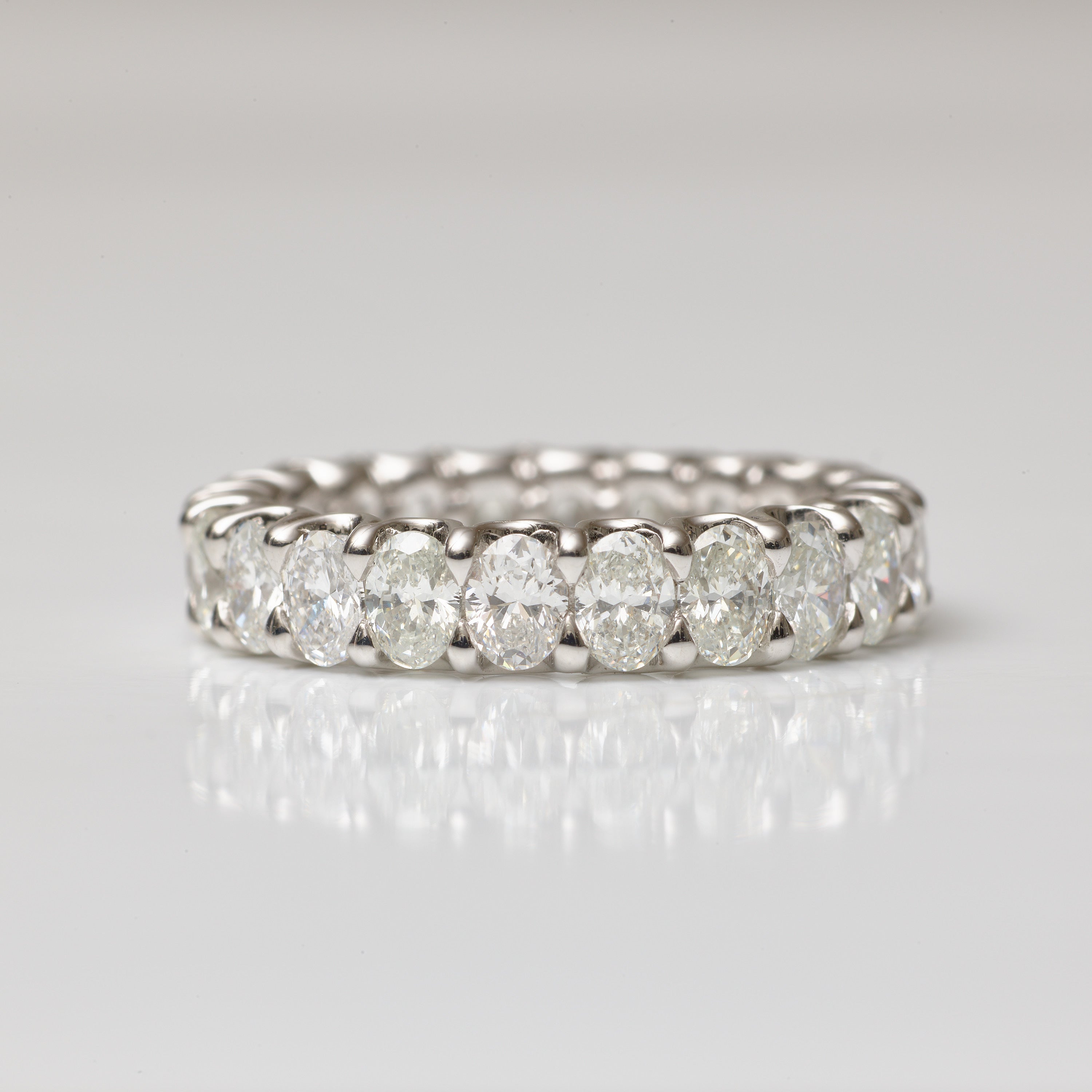 Oval Diamond Eternity Band