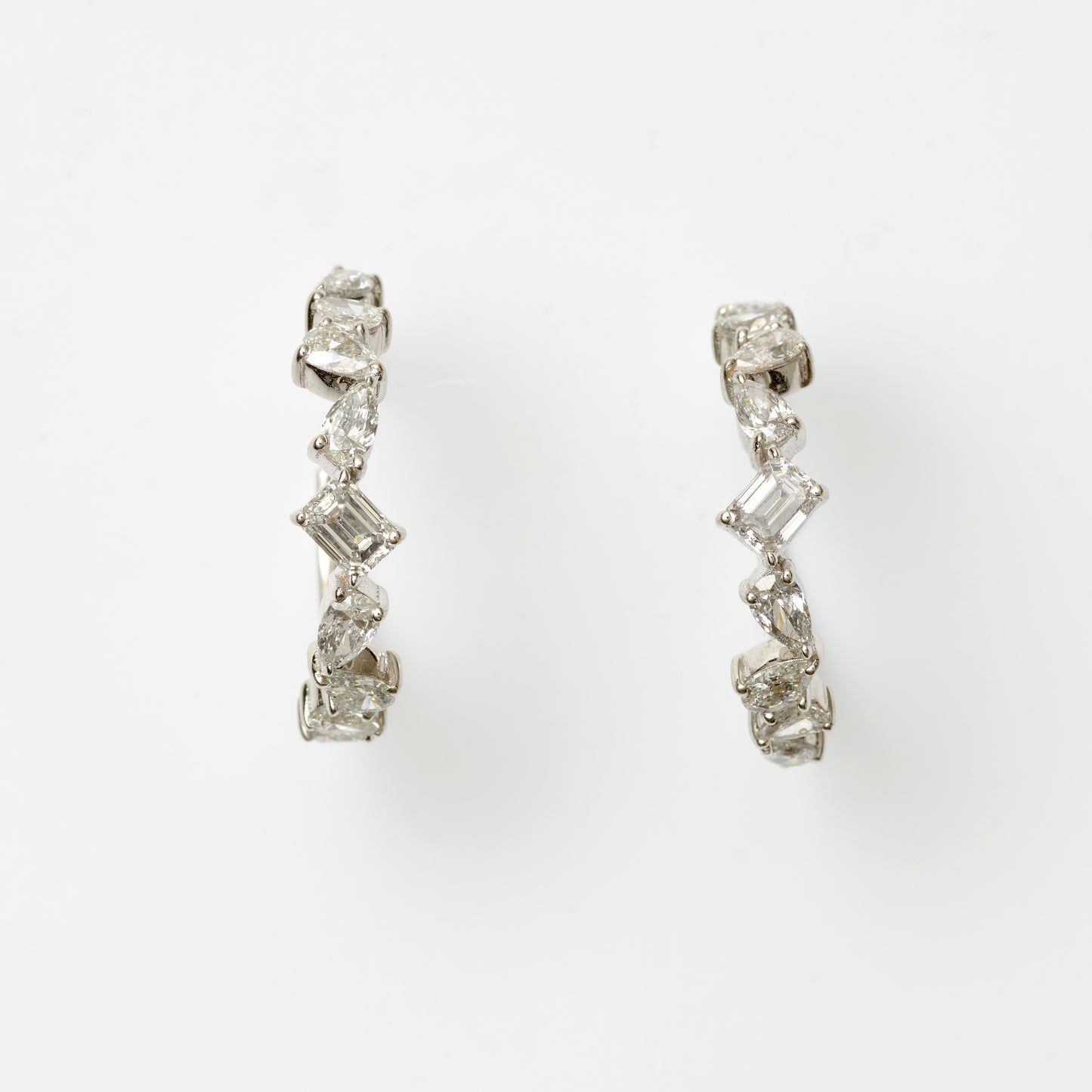 Multi-Shape Diamond Hoops