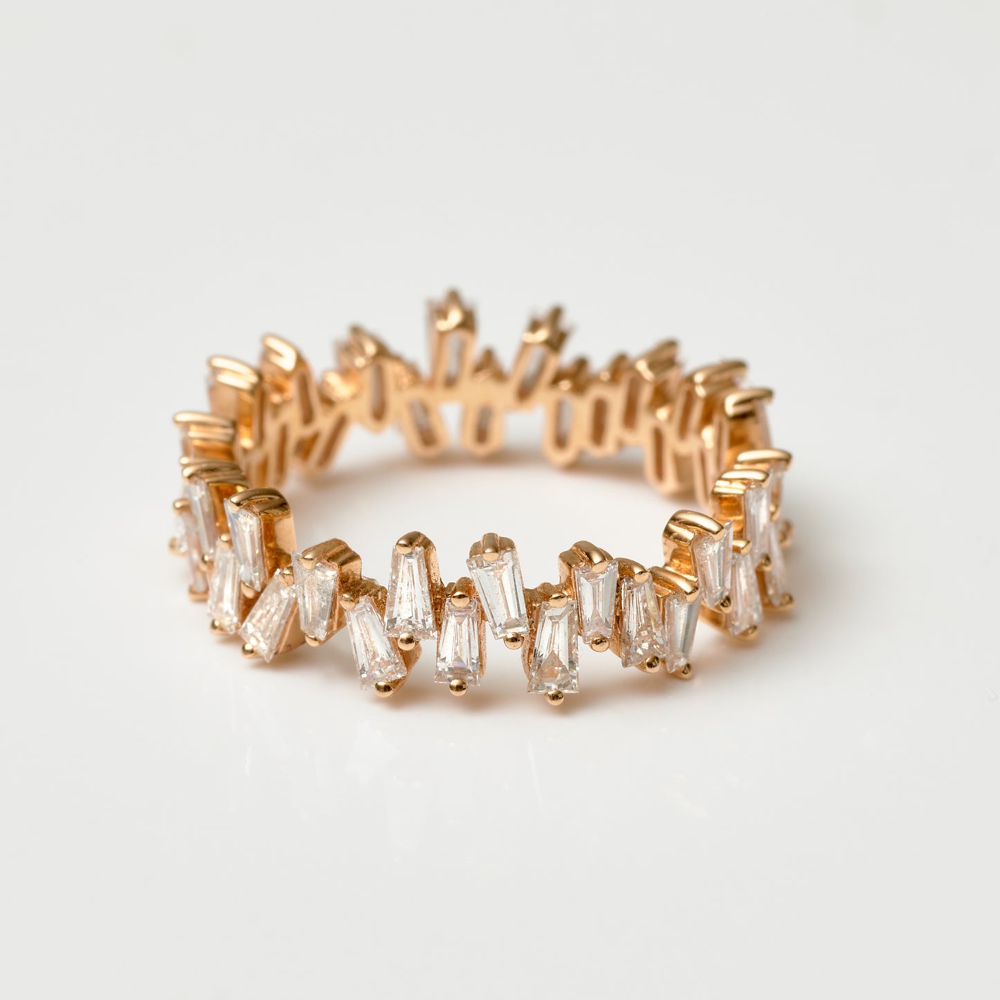 Scattered Baguette Diamond Ring