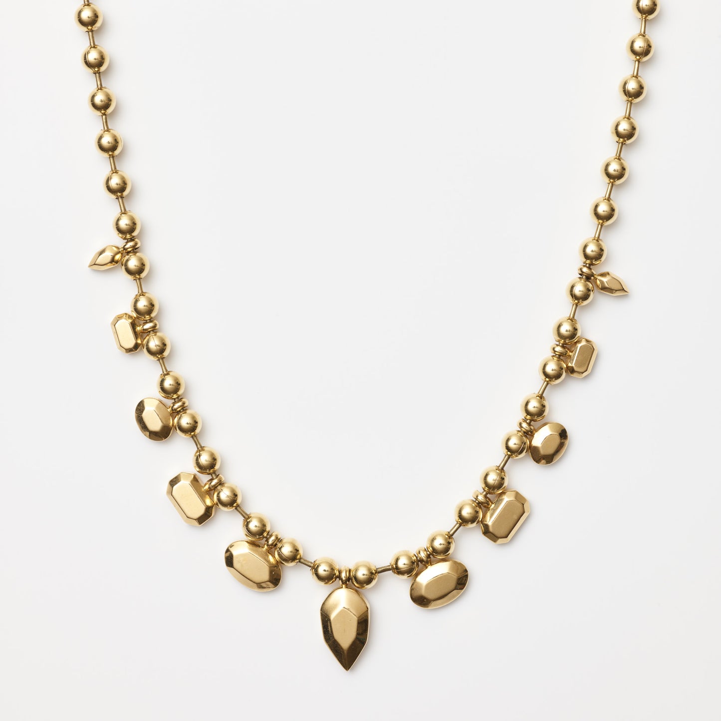 Gold Gemmies Bead Necklace