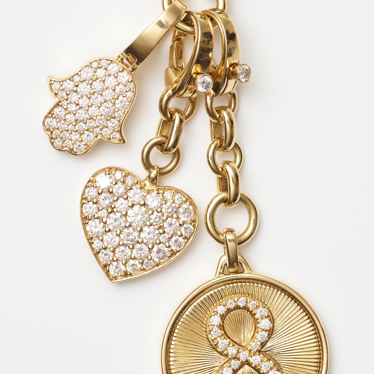 Pave-Heart Medallion