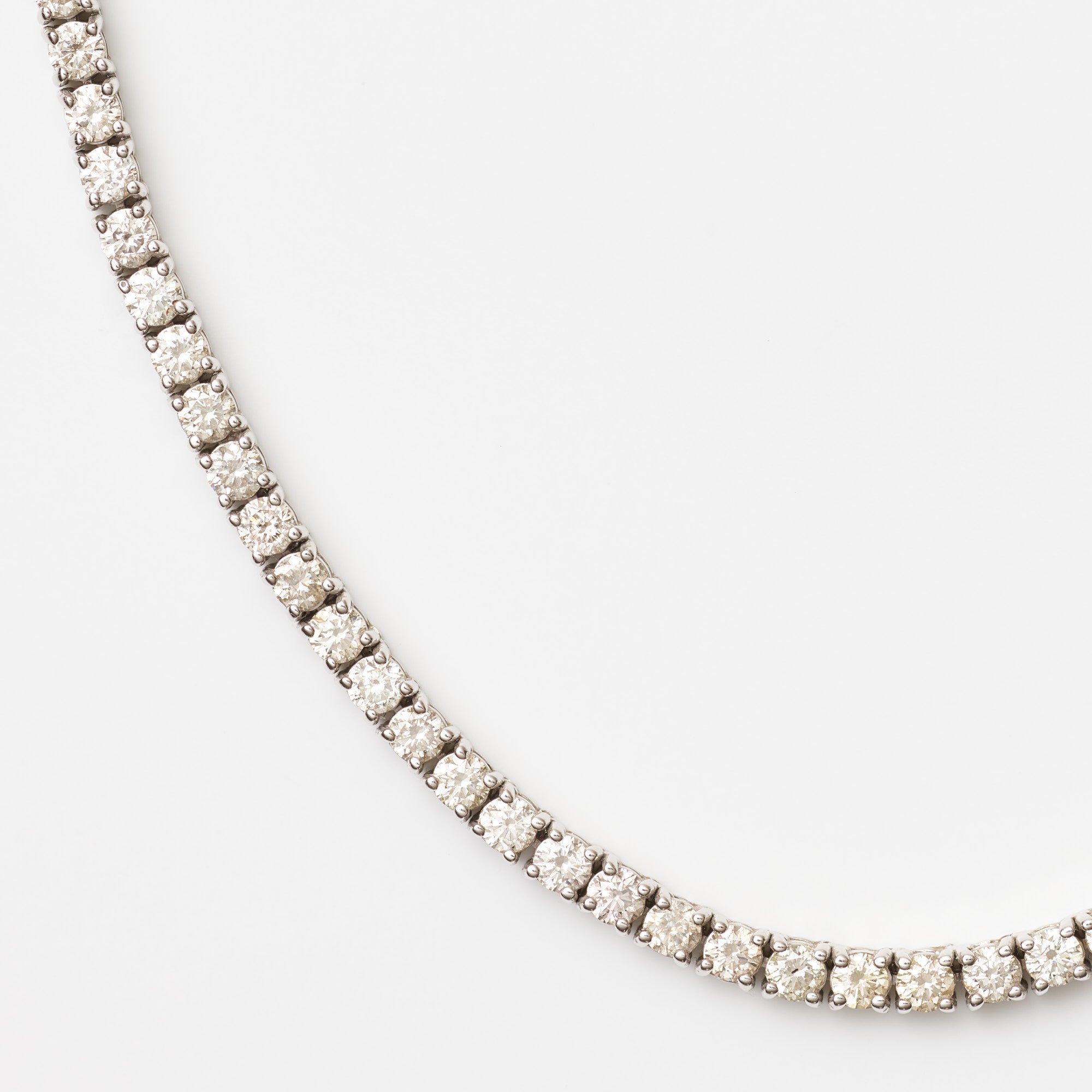 Mini-Diamond (Four-Prong) Tennis Necklace