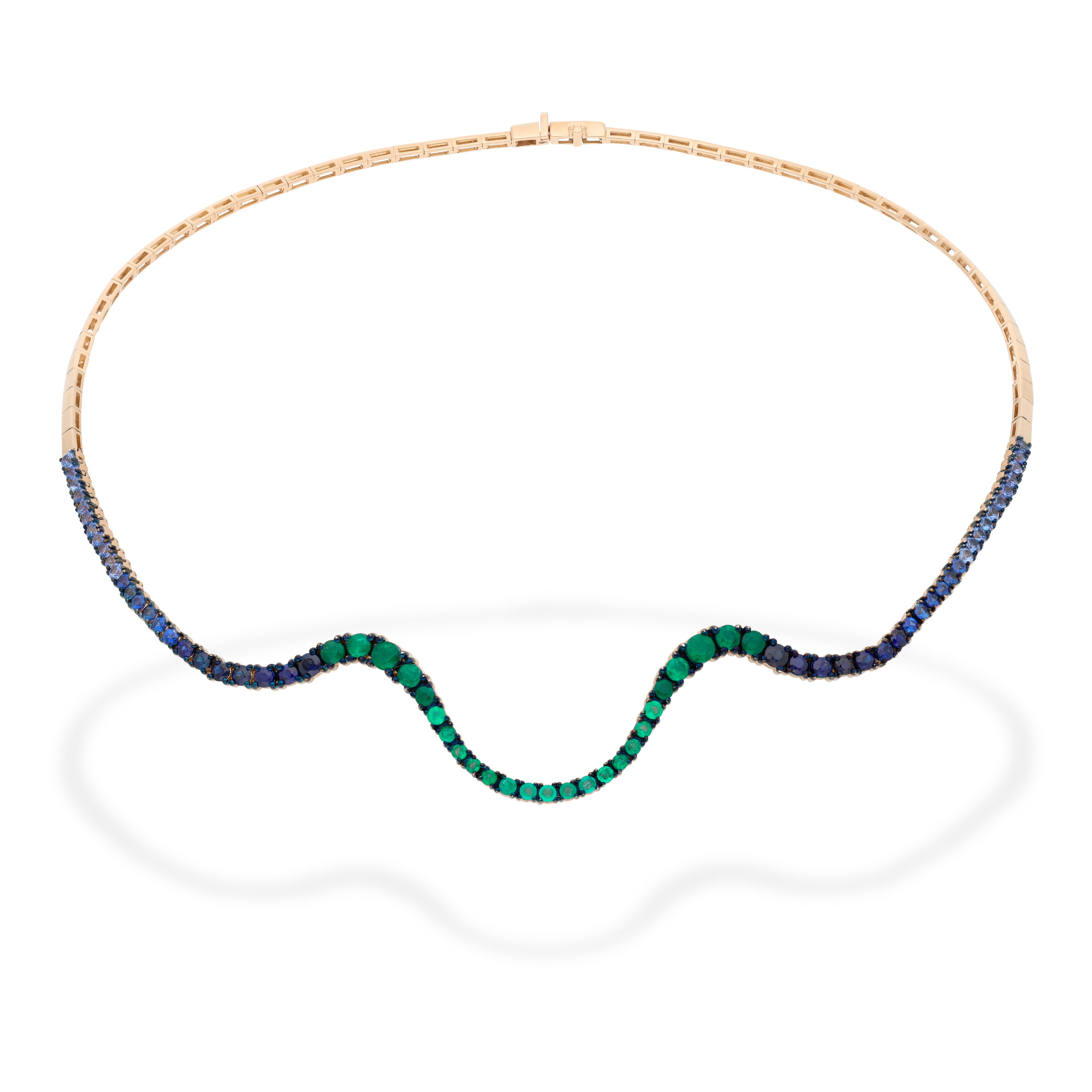 Radiant Choker, Half Emeralds