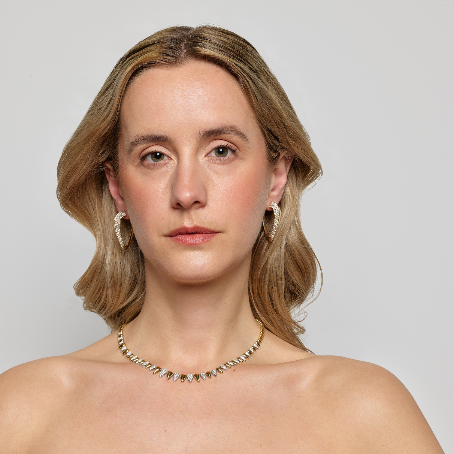 Pavé Diamond Tear Drop Necklace