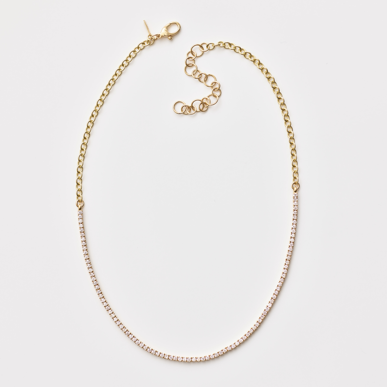 Diamond Tennis Chain Necklace