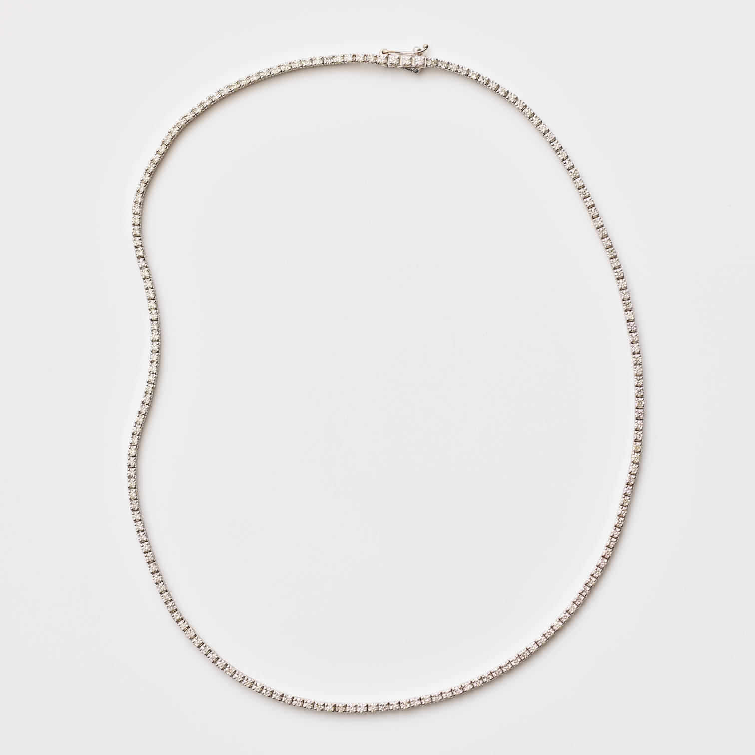 Mini-Diamond (Four-Prong) Tennis Necklace