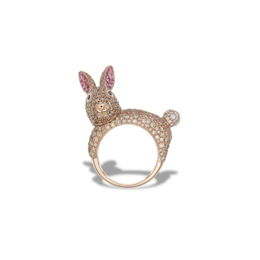 Champagne Bunny Mini Muse Ring