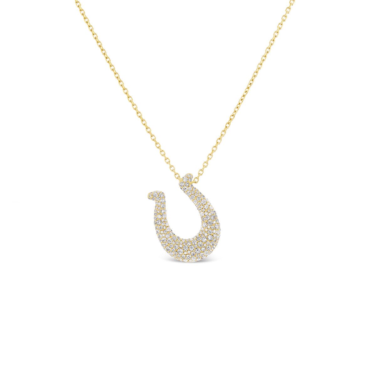 Pavé Horseshoe Pendant
