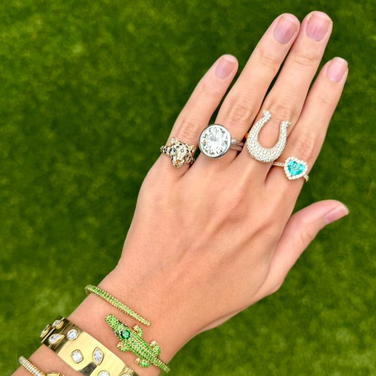 Pavé Horseshoe Ring