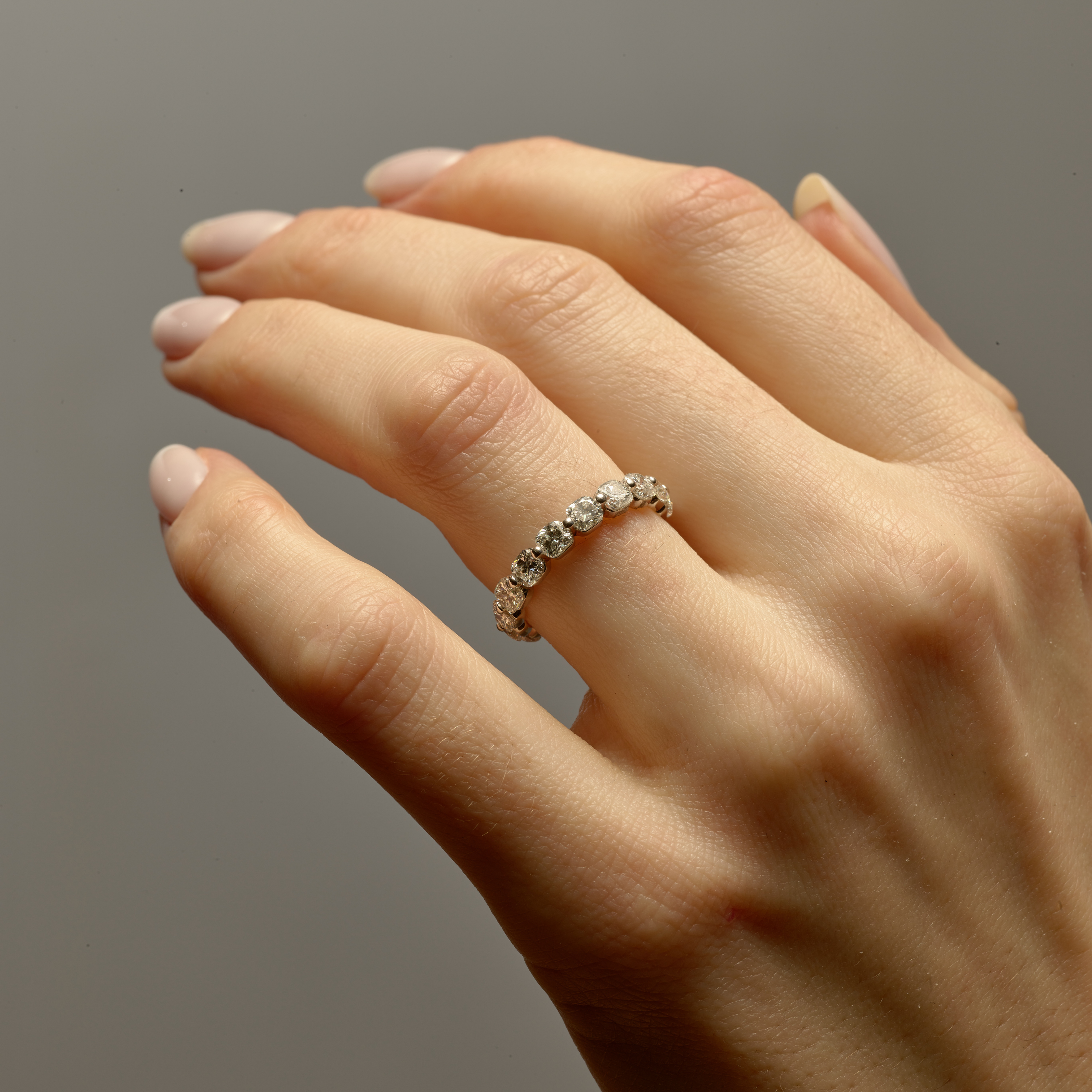 Cushion Diamond Eternity Band
