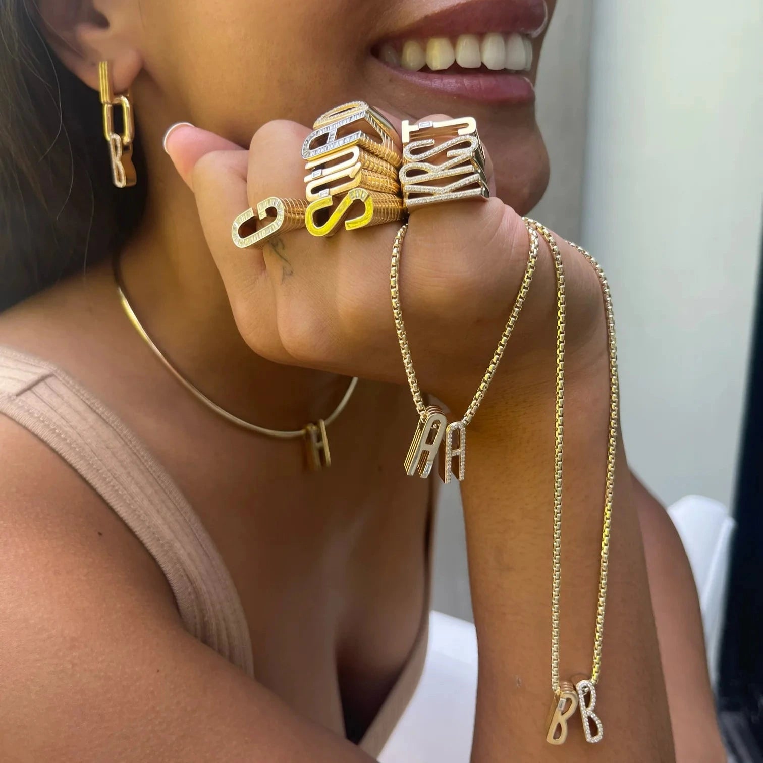 Pavé Initial Ring