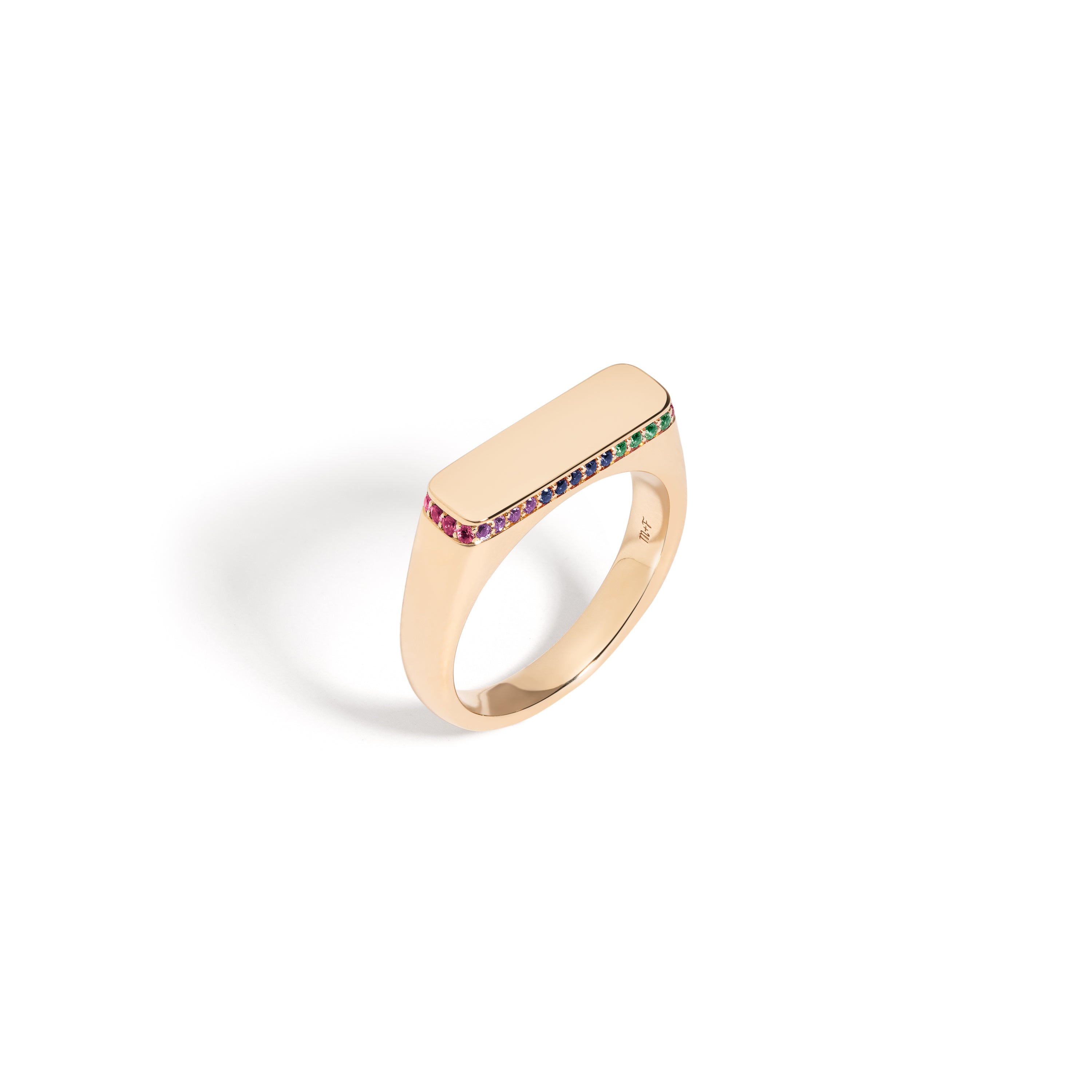 Blank Slate Ring, Rainbow