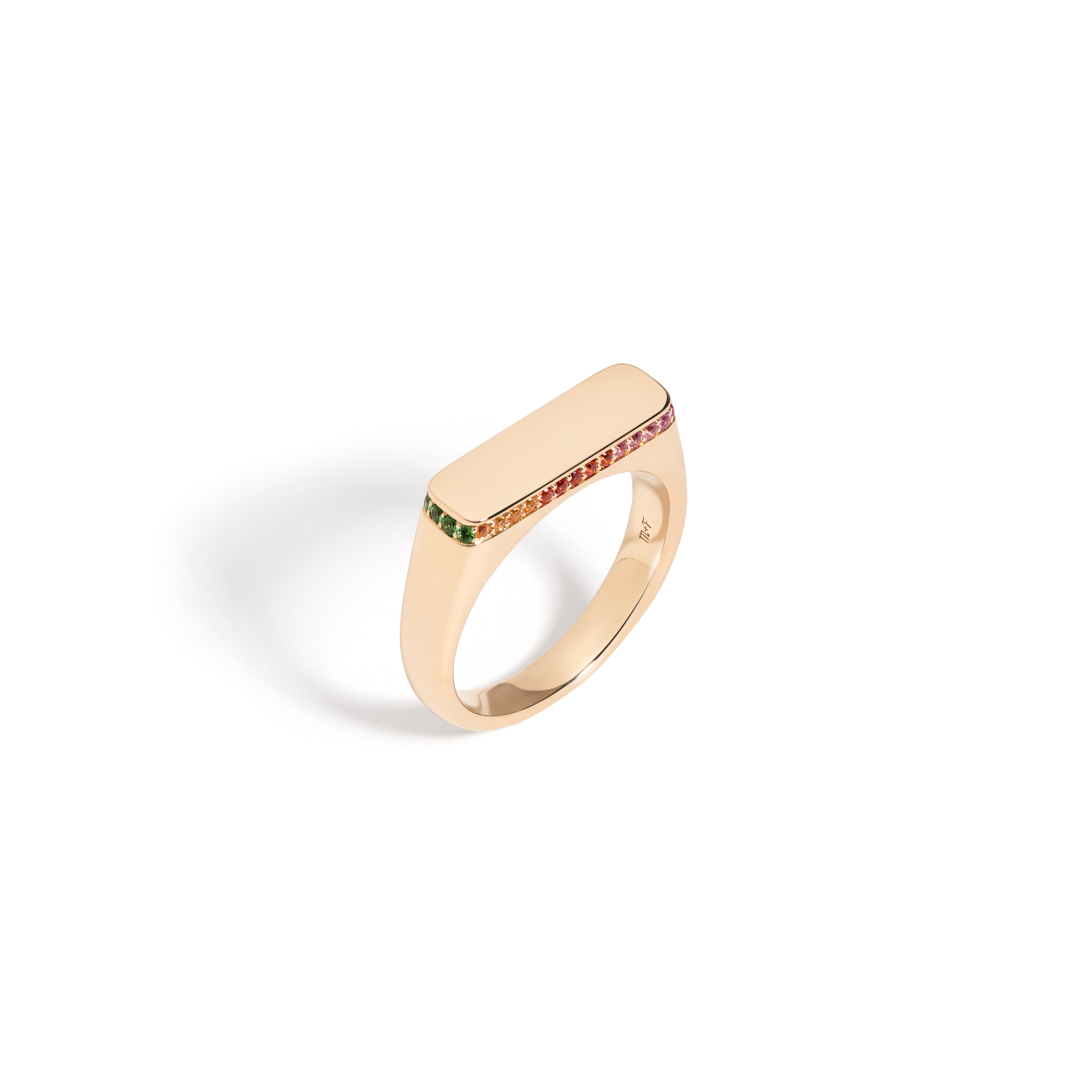 Blank Slate Ring, Rainbow