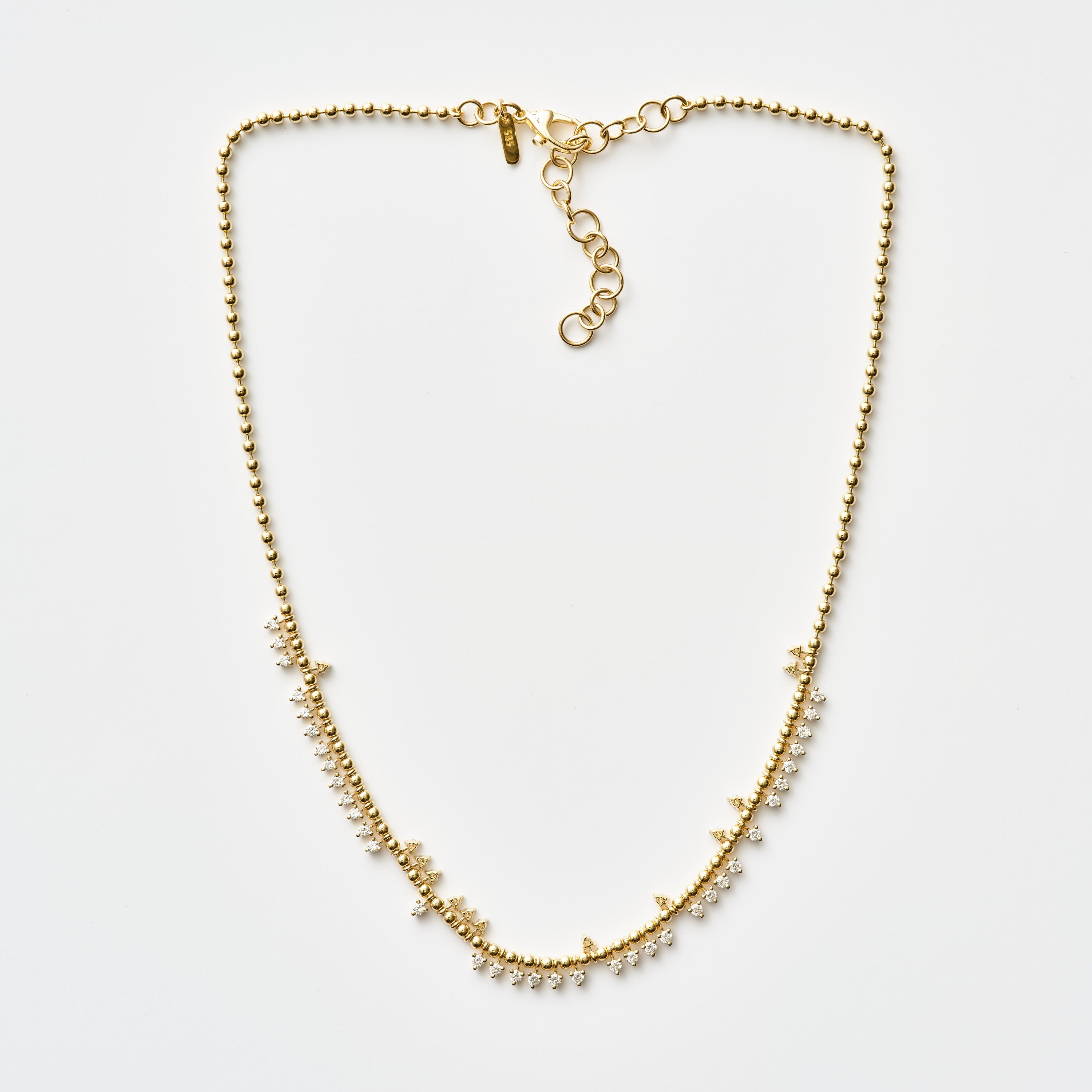 Mini Diamond Fringe Necklace