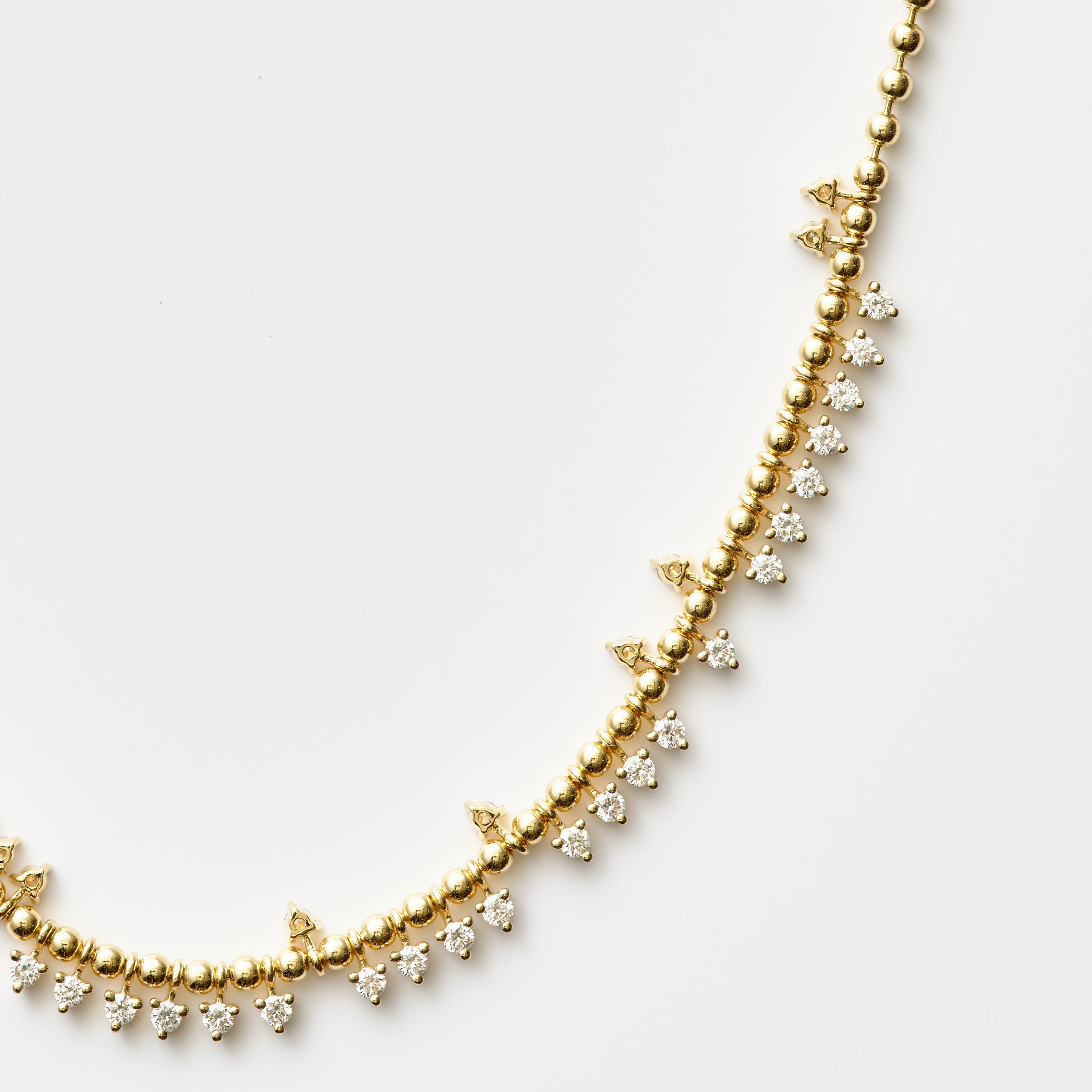Mini Diamond Fringe Necklace
