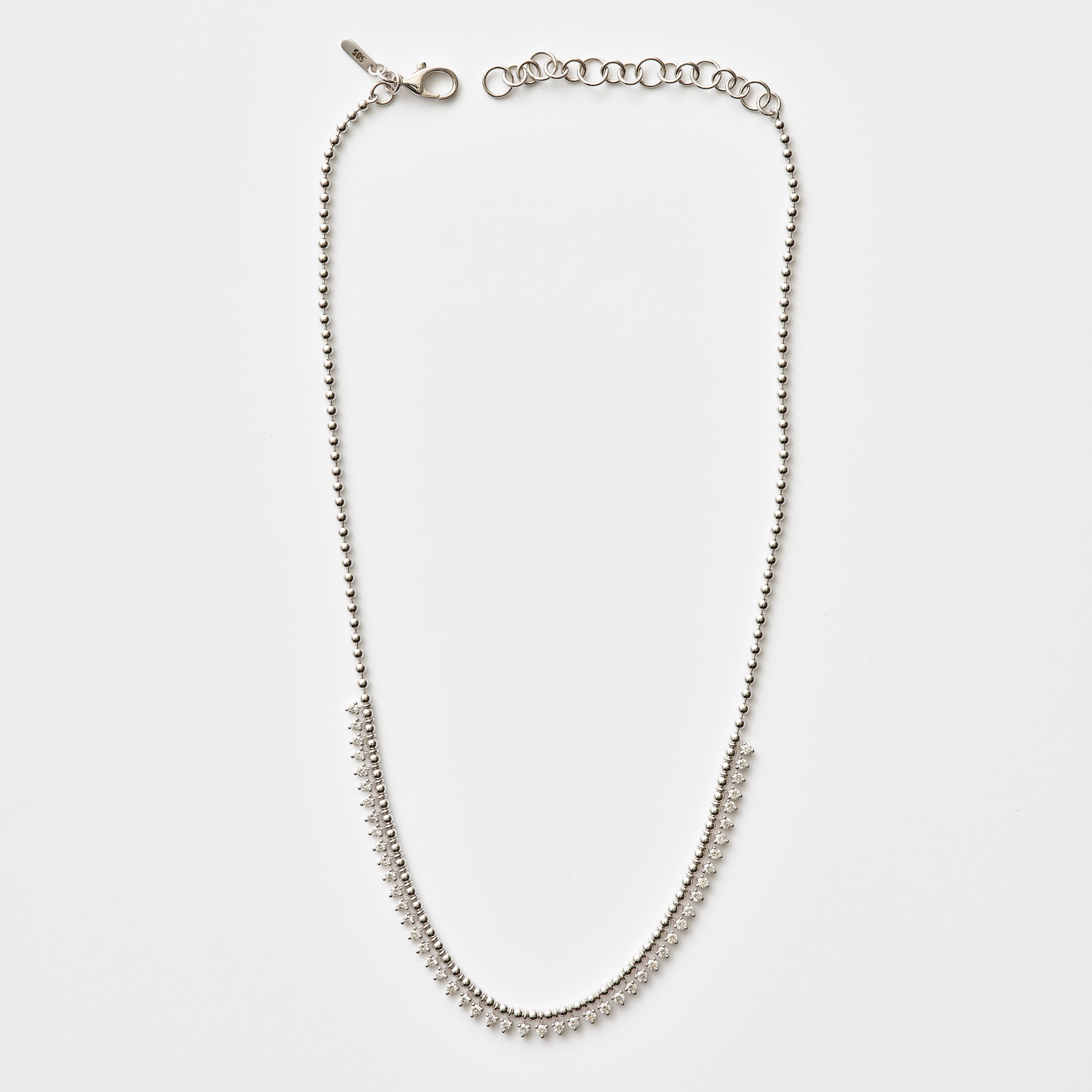 Mini Diamond Fringe Necklace