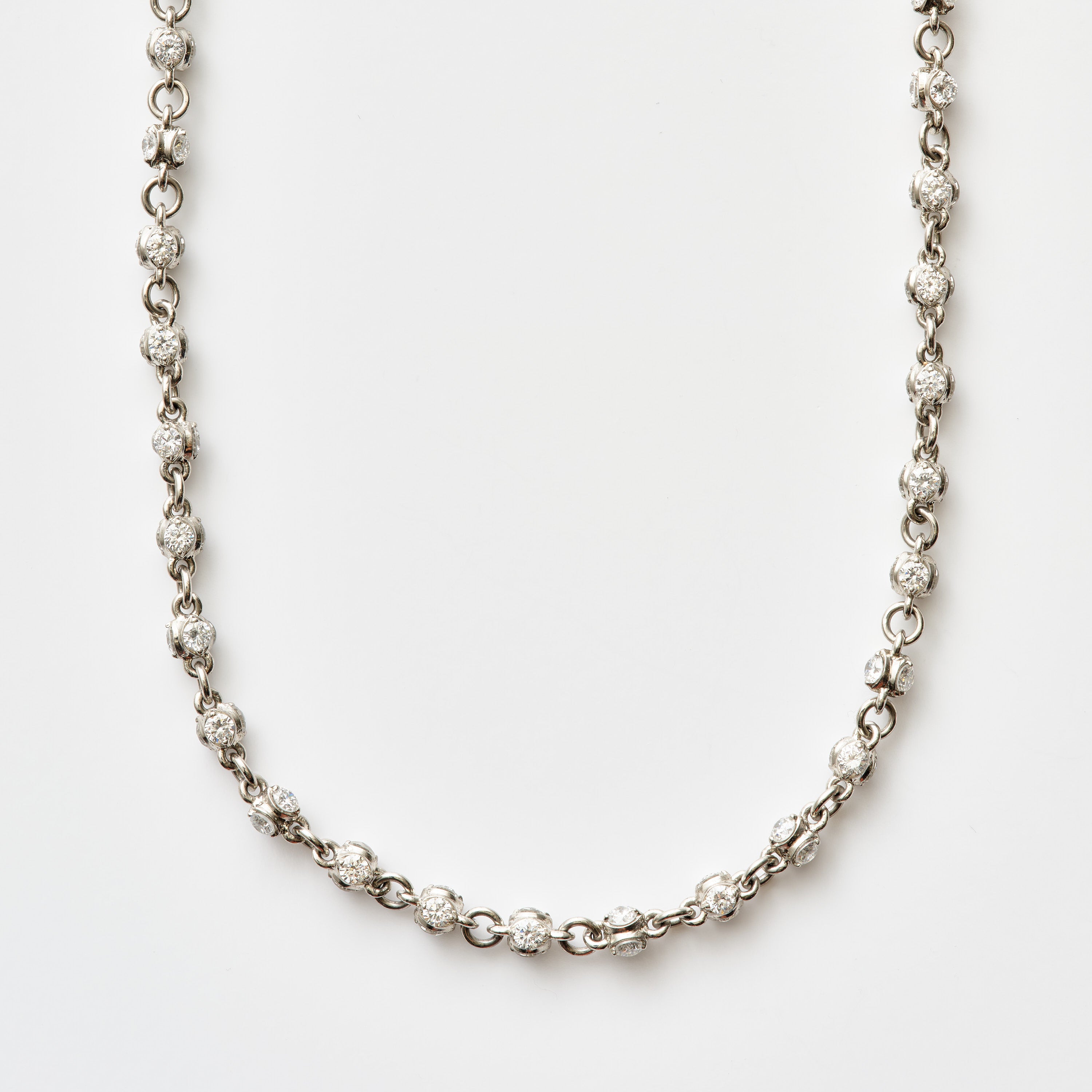 Diamond Rondel Lab Necklace