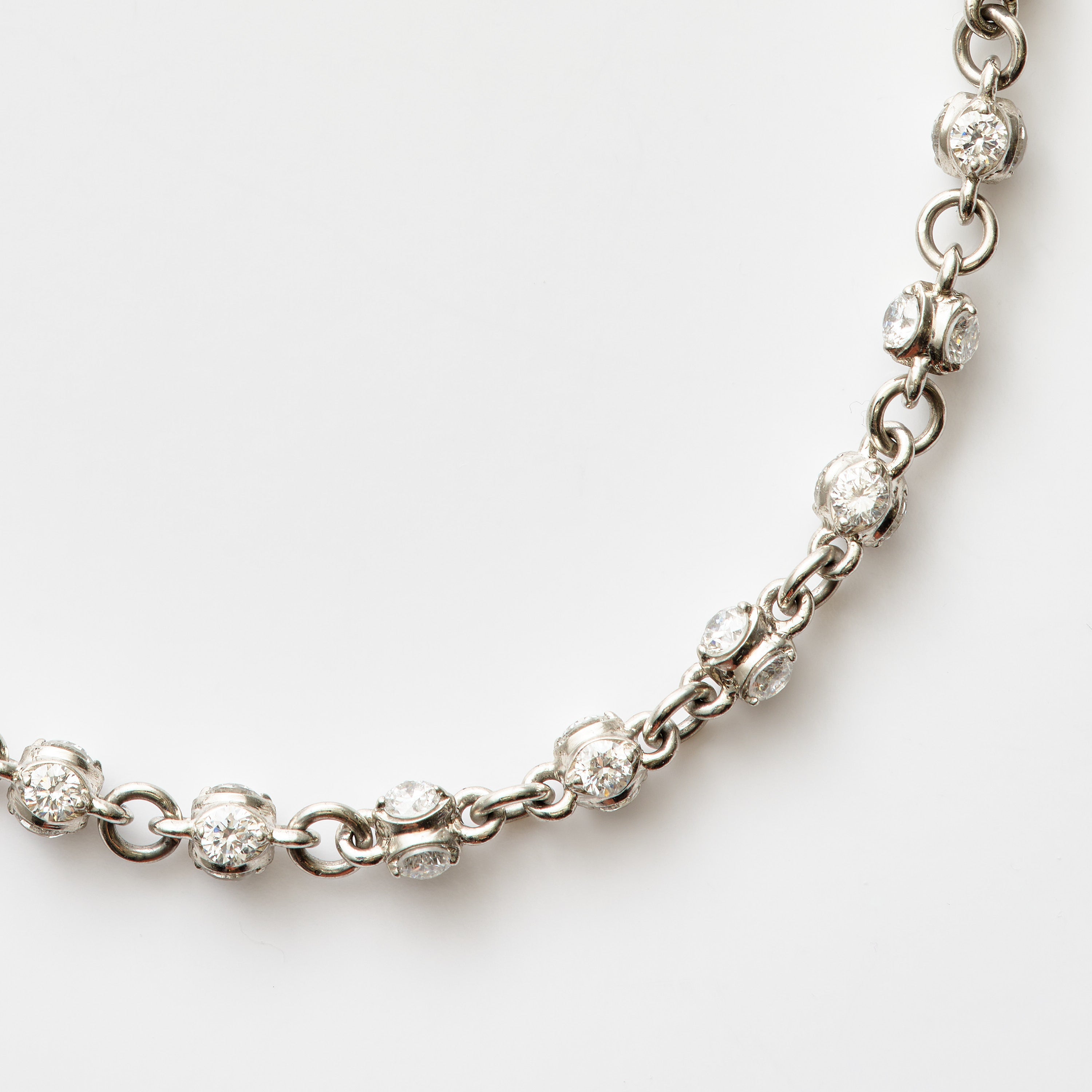 Diamond Rondel Lab Necklace