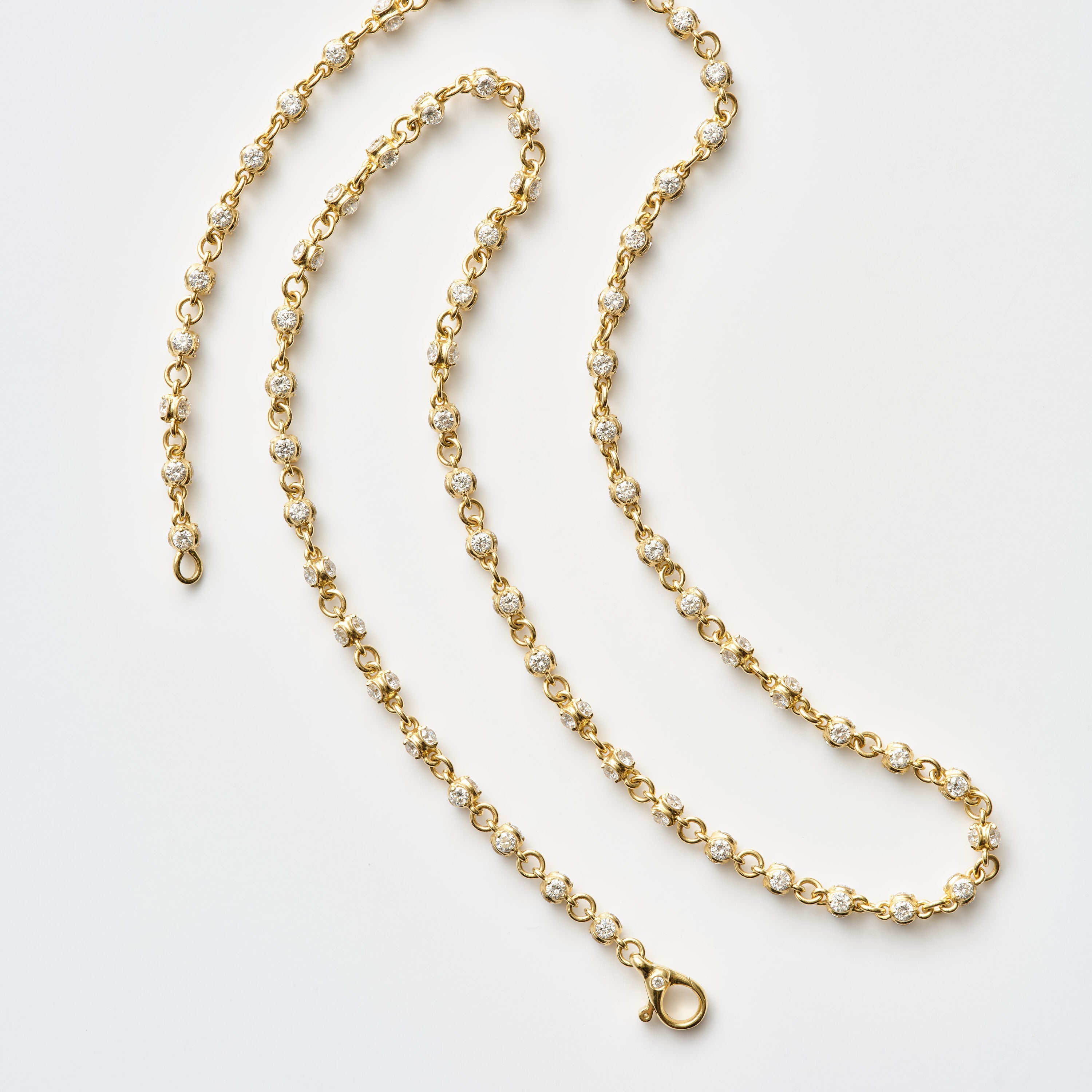 Diamond Rondel Lab Necklace