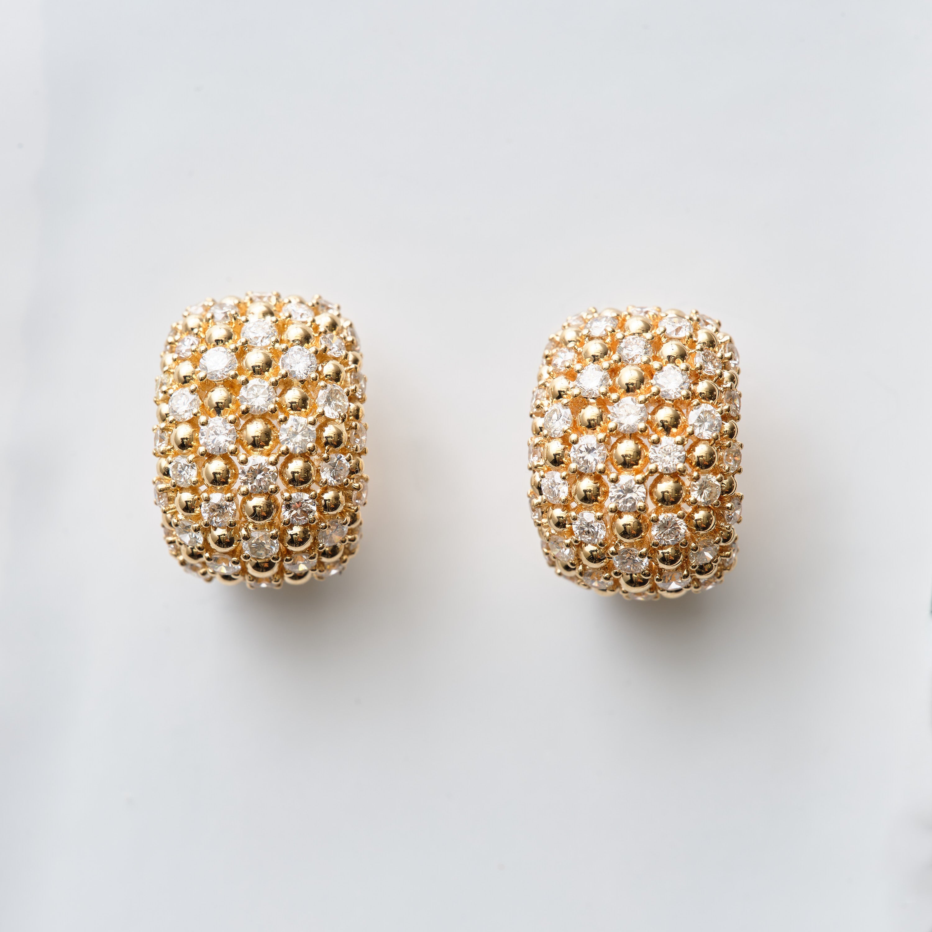 Beaded Diamond Earrings