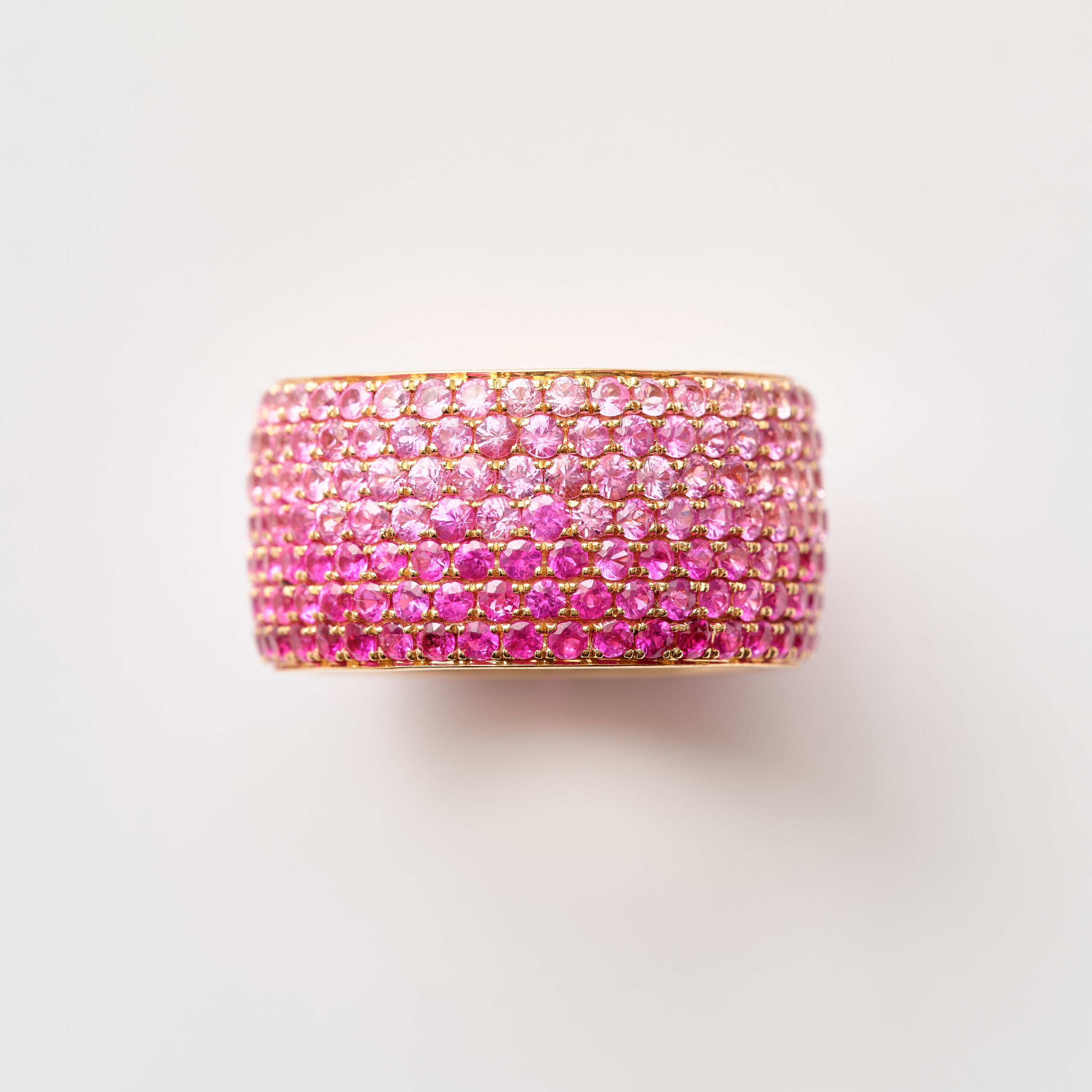 Ombré Pink Sapphire Band