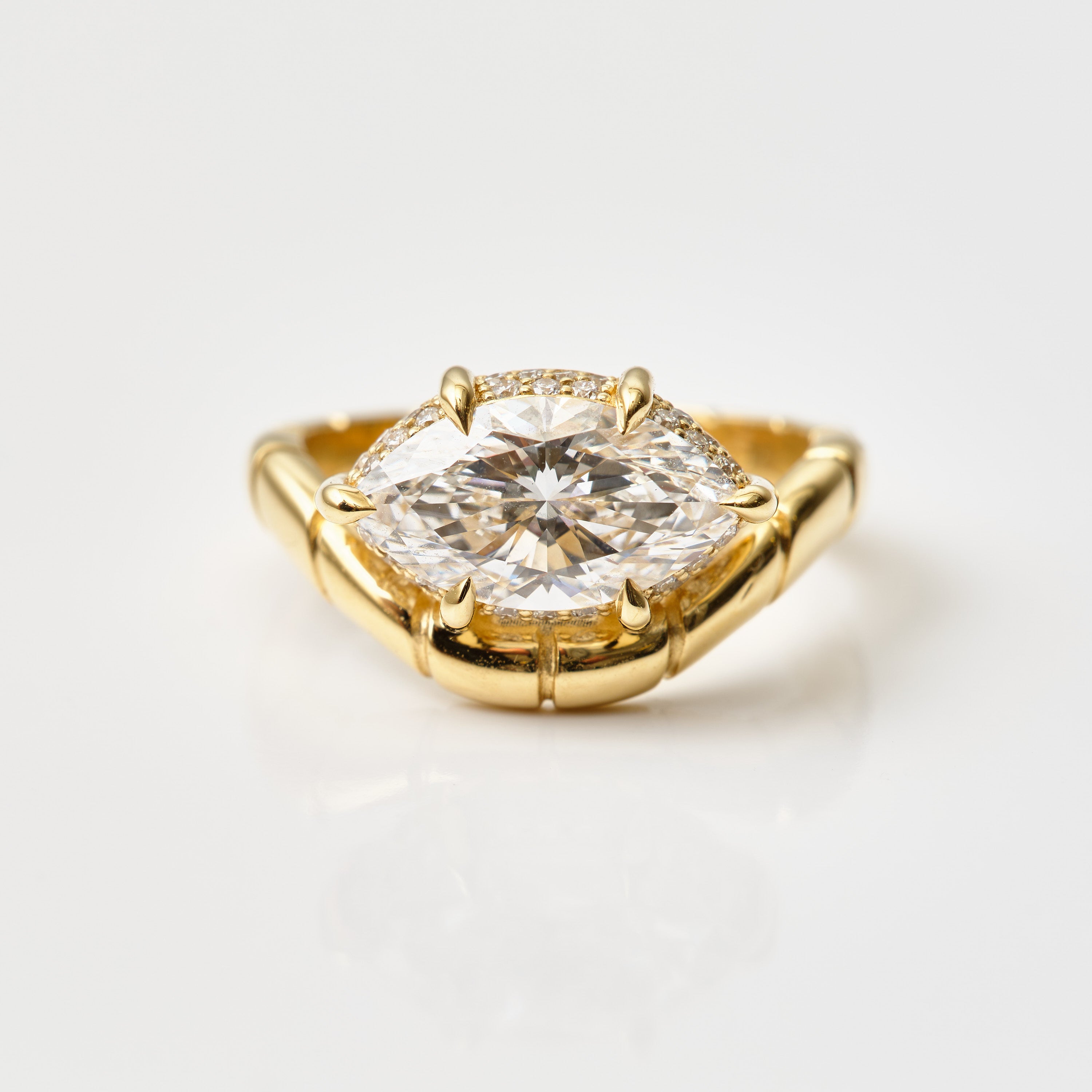Strata Contoured Engagement Ring